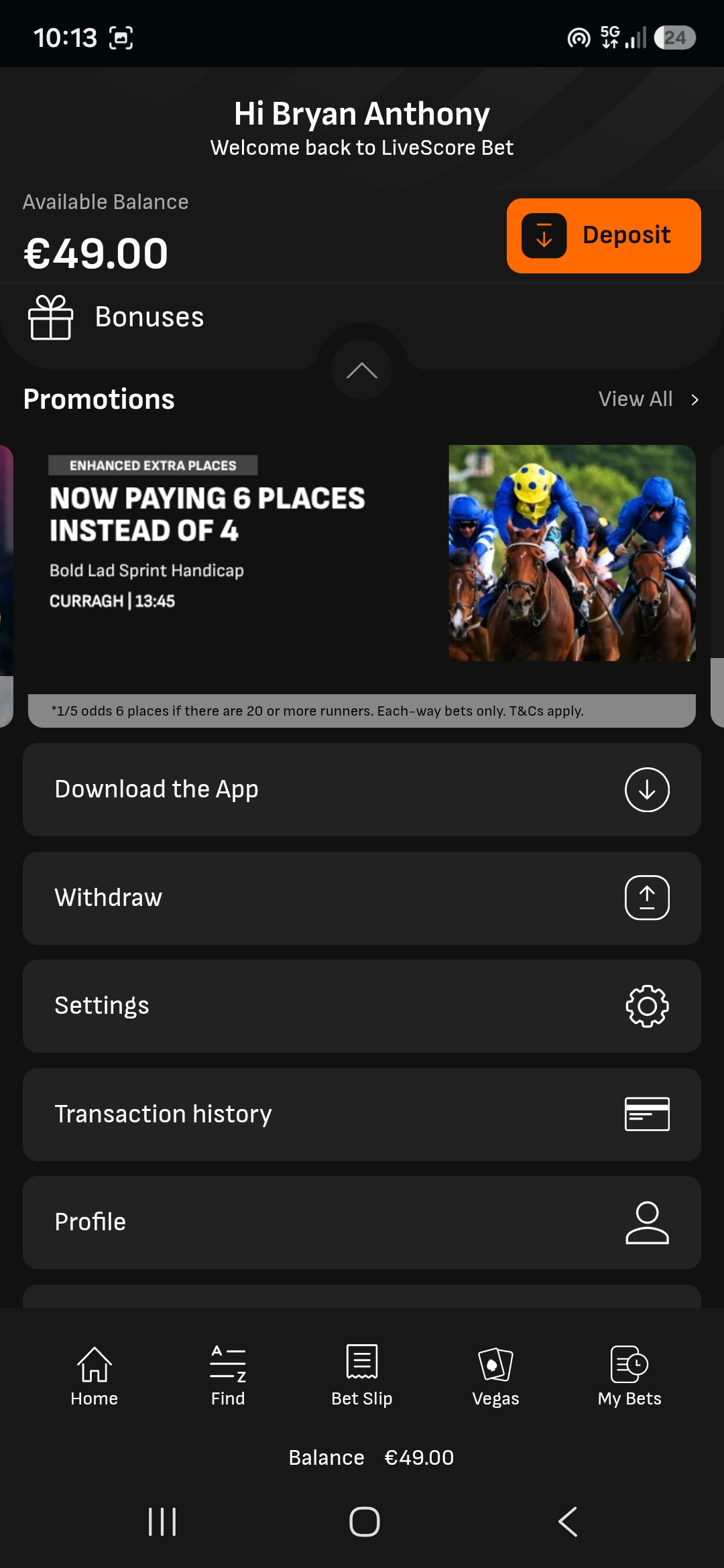 LiveScore Bet Withdrawal 2