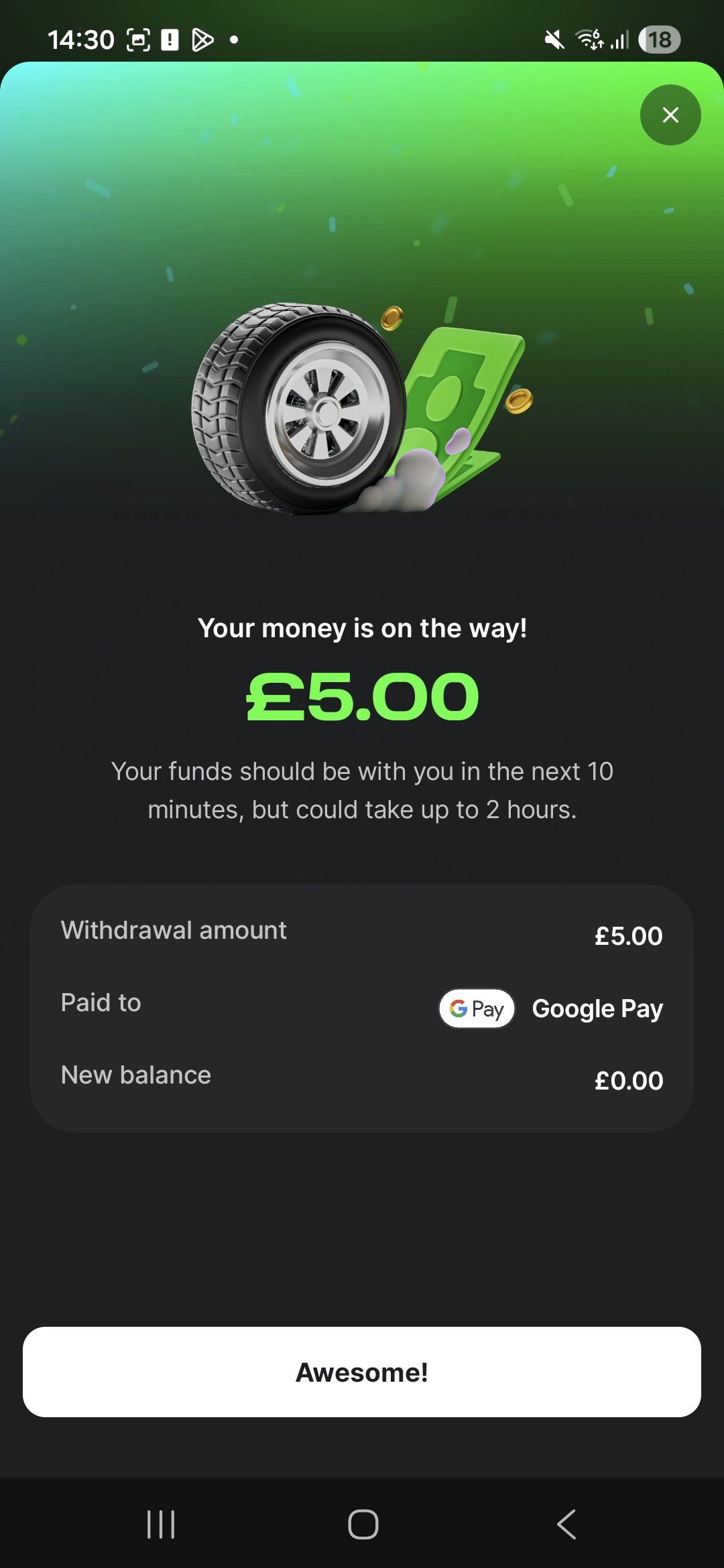 Midnite Withdraw 3 Google