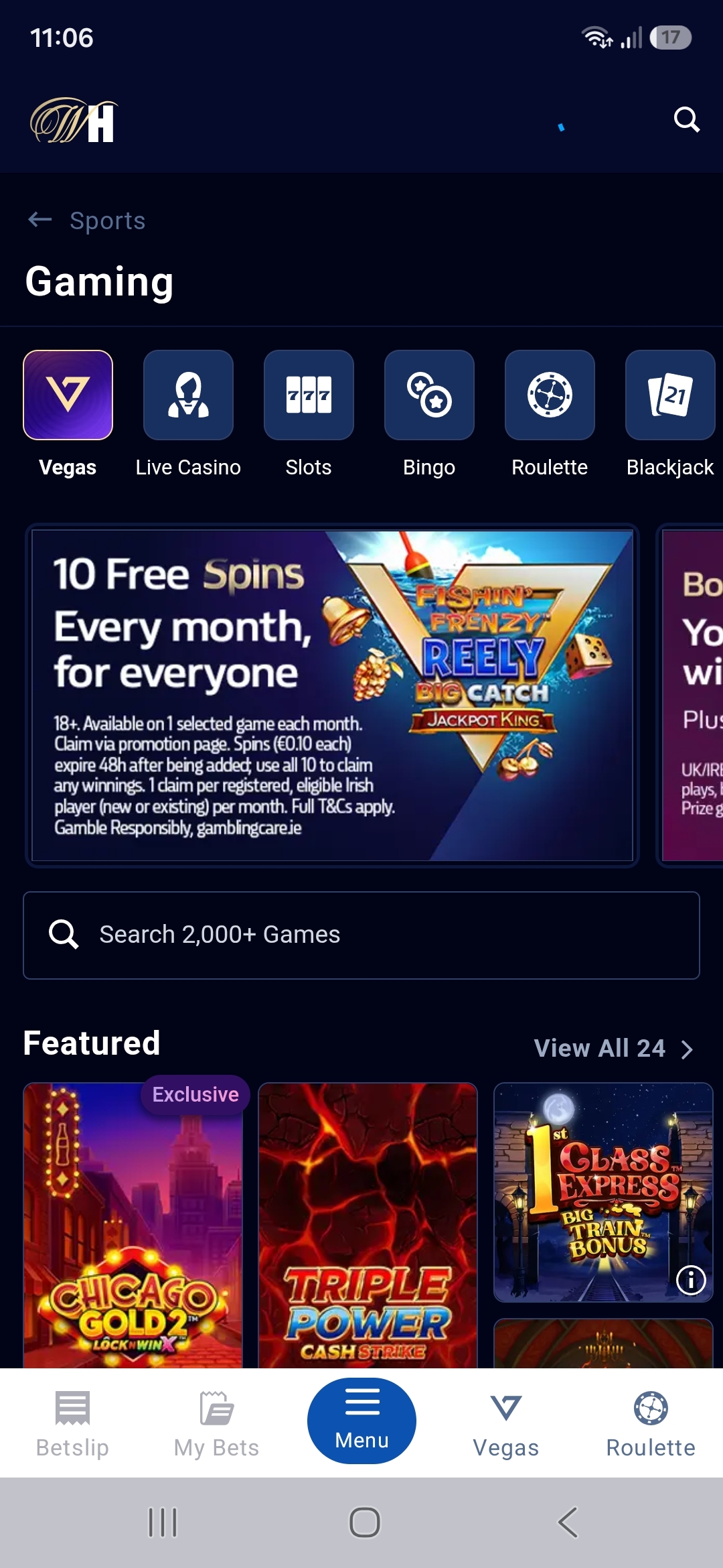 William Hill casino home
