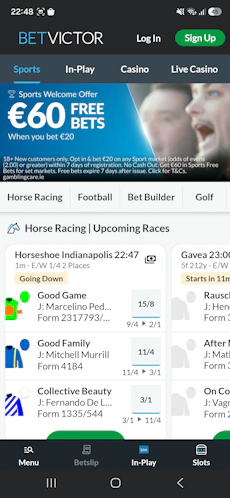BetVictor registration 1