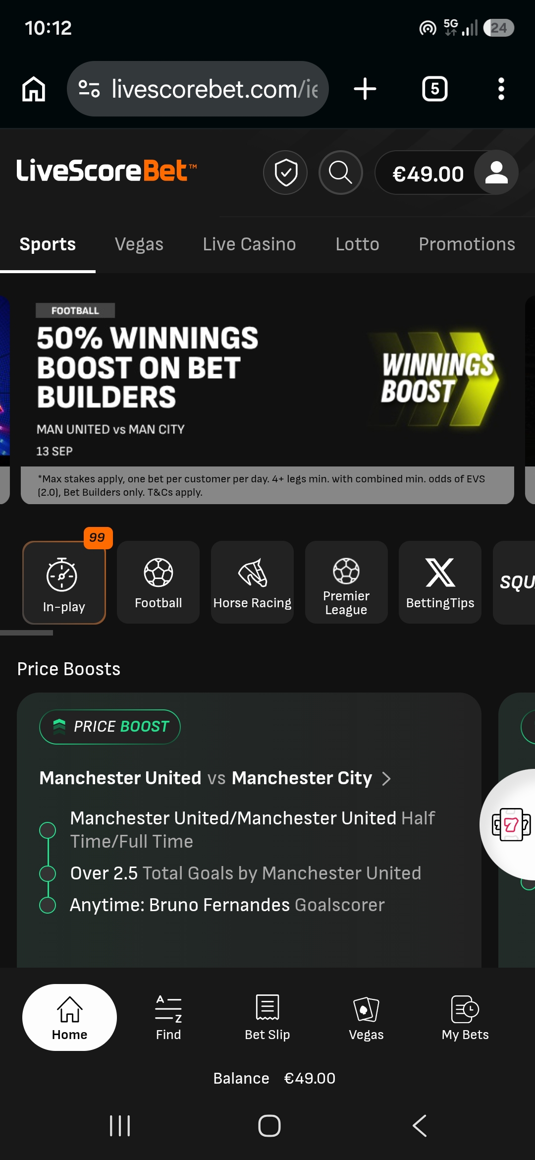 LiveScore Bet Withdrawal 1