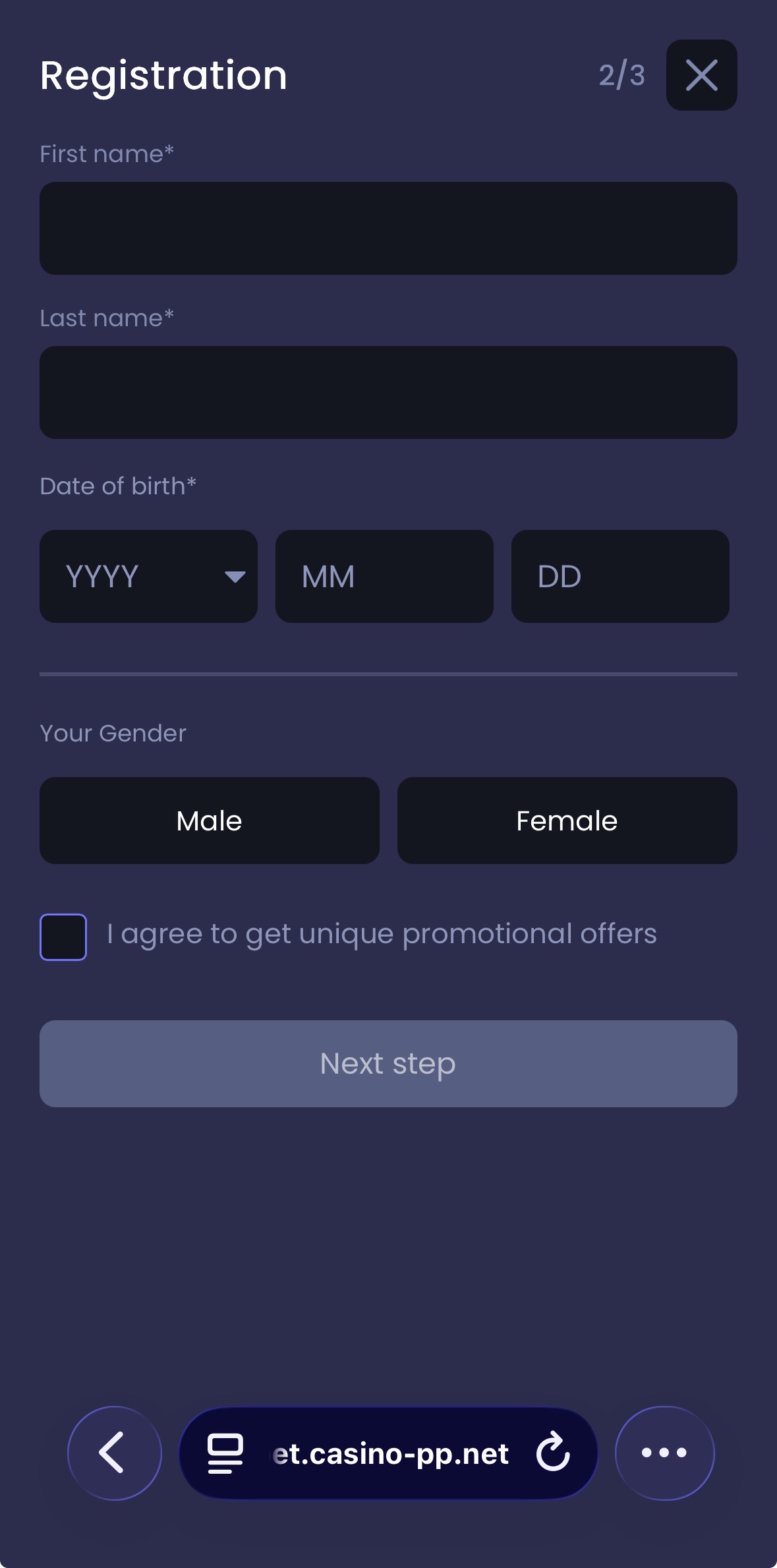 Jeffbet Sign Up 3