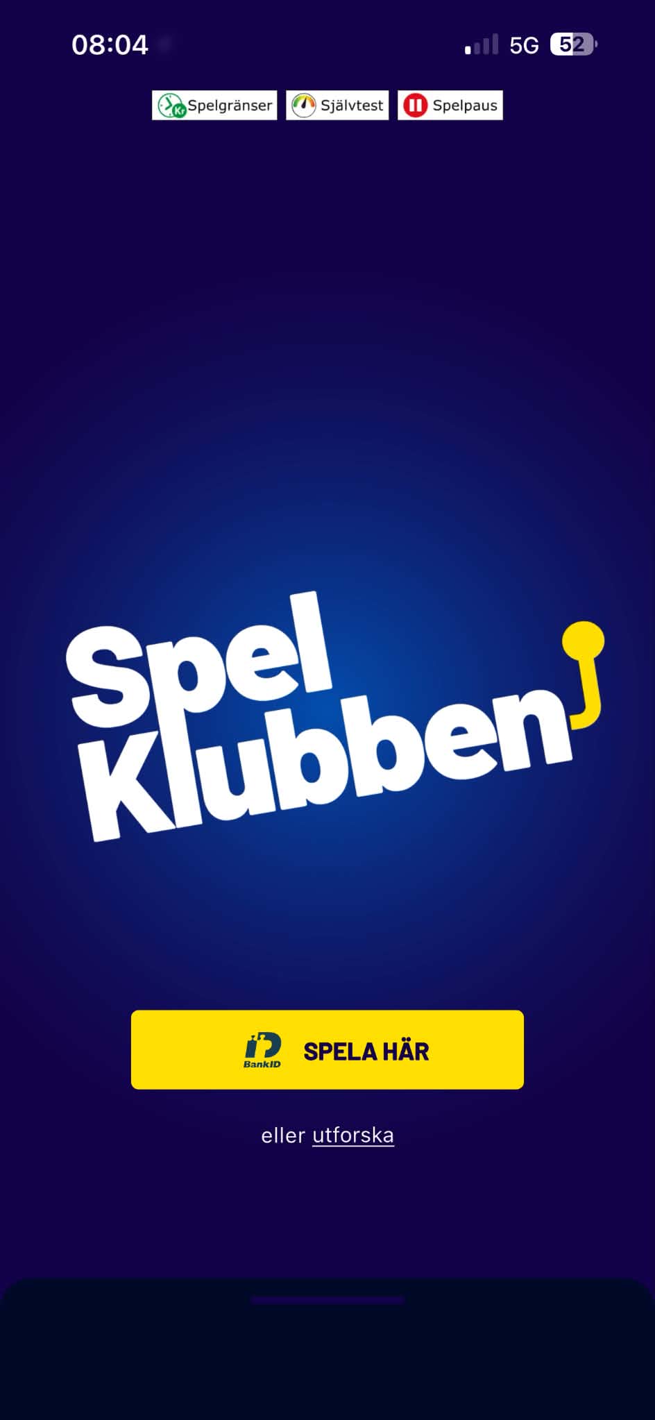 Spelklubben - Registrering