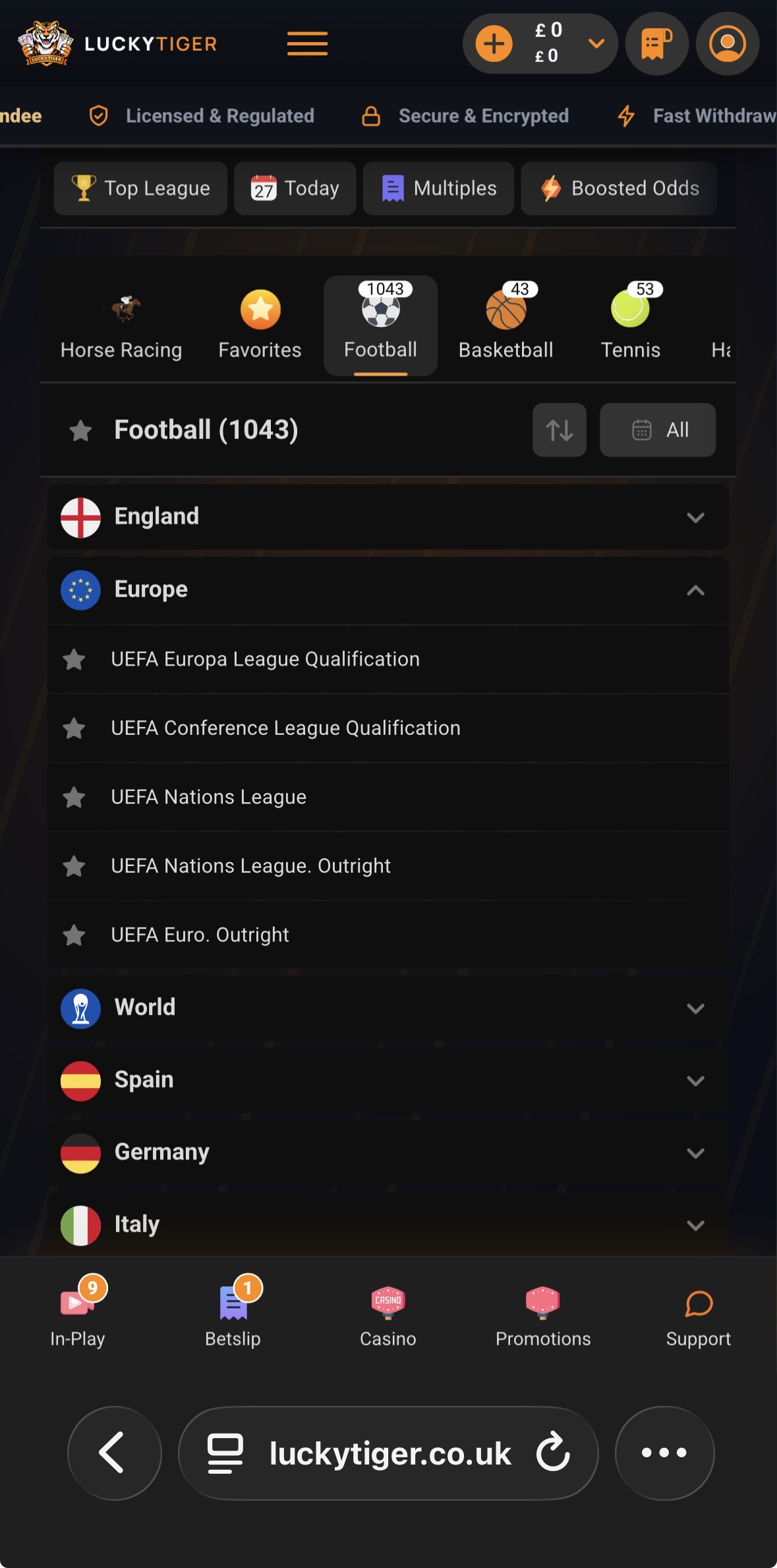 Lucky Tiger Sportsbook