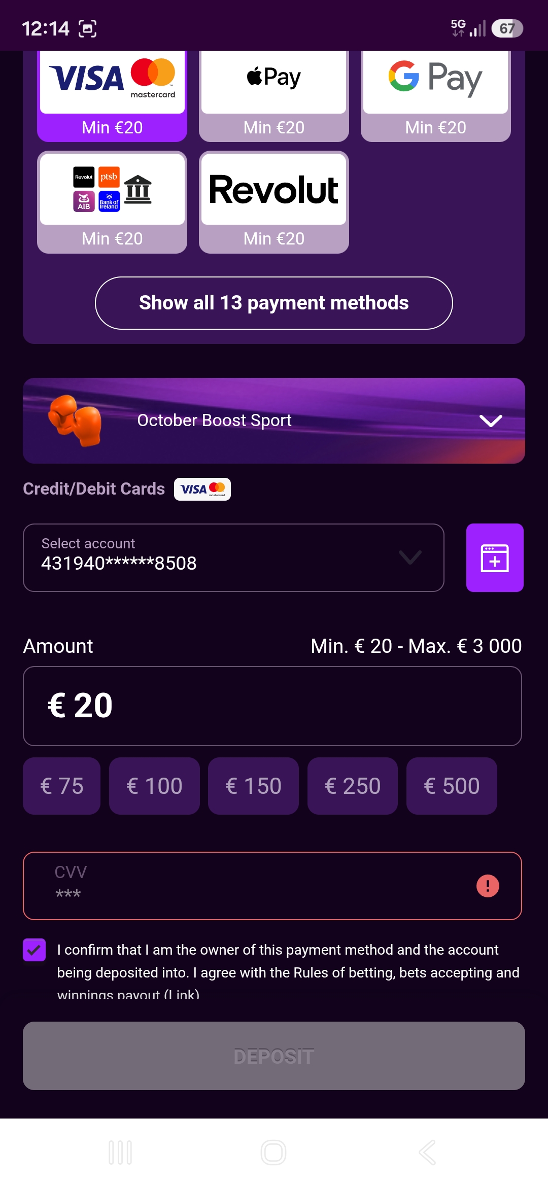 Tonybet deposit 3