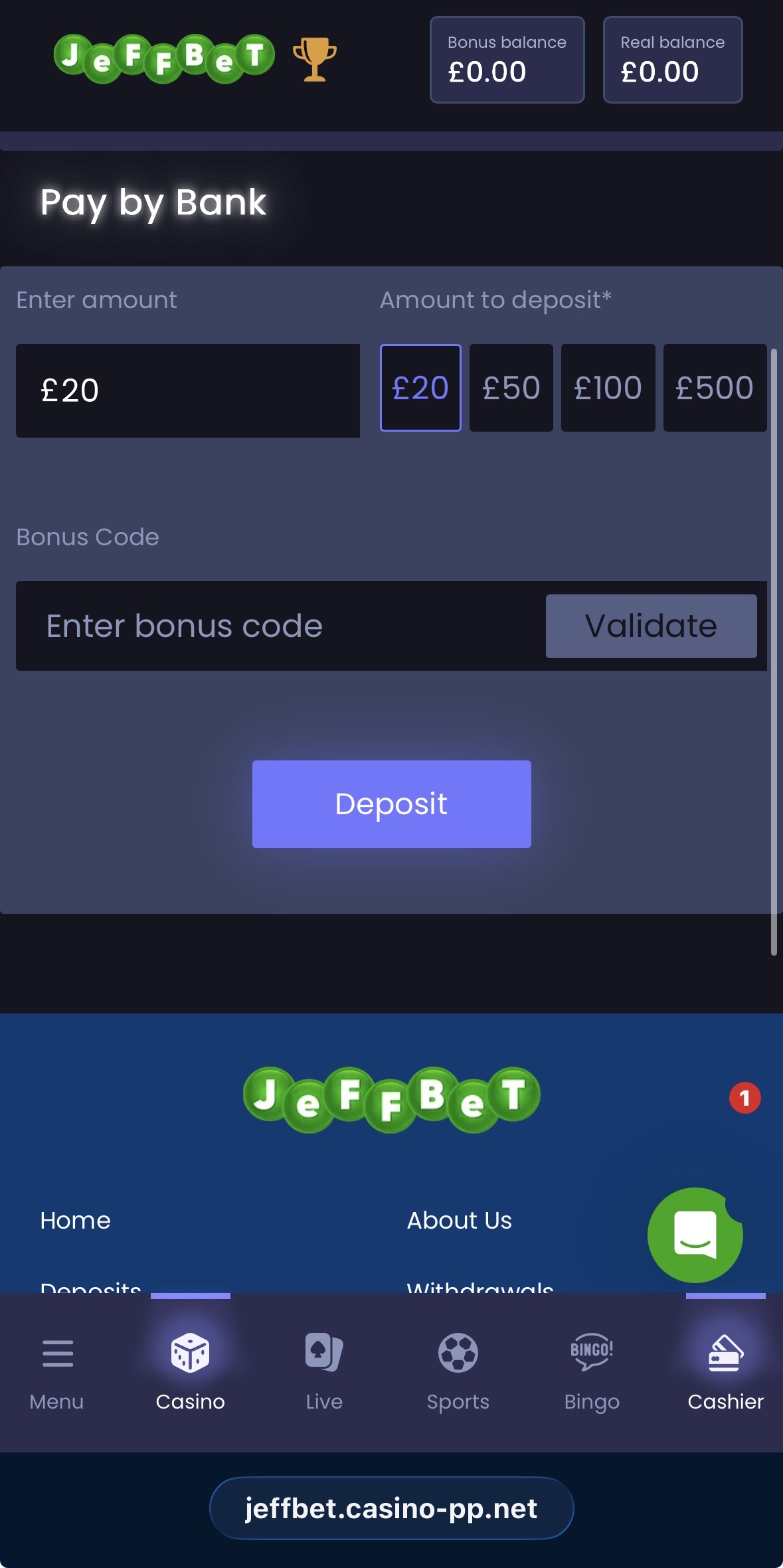 Jeffbet Deposit 3