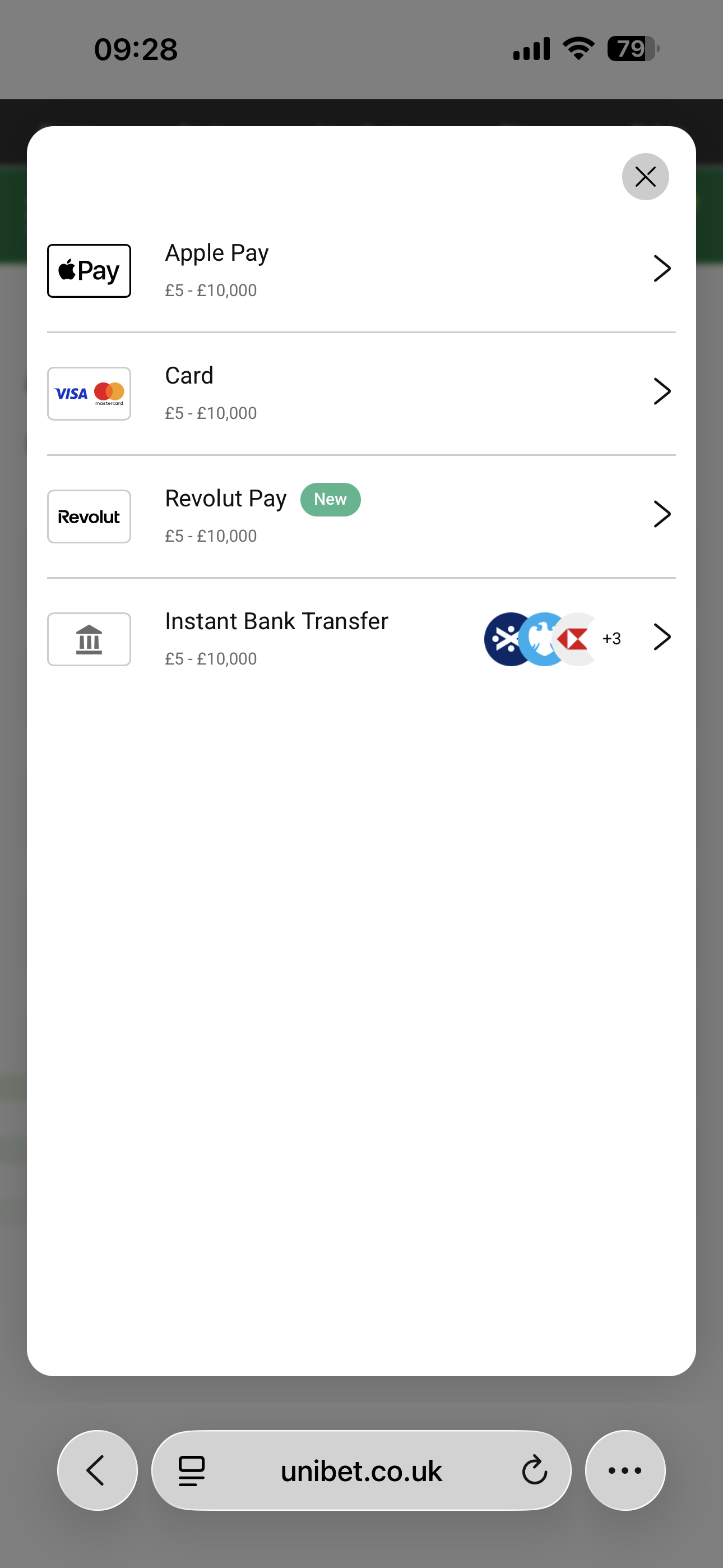 Unibet Revolut Pay
