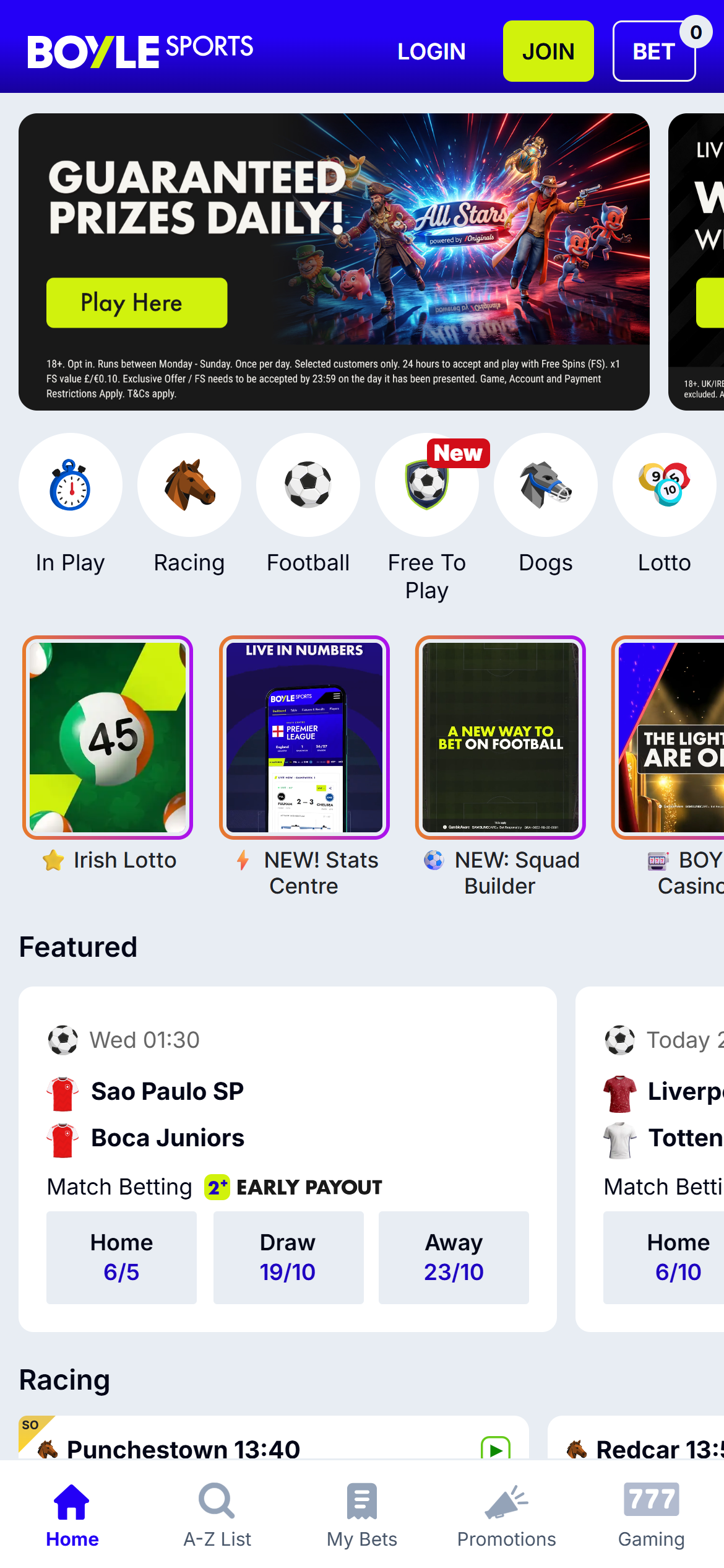 BoyleSports home Ireland
