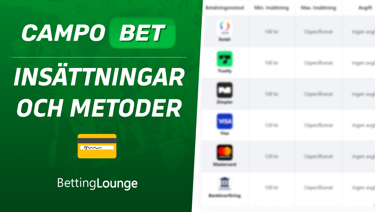 CampoBet insättningar