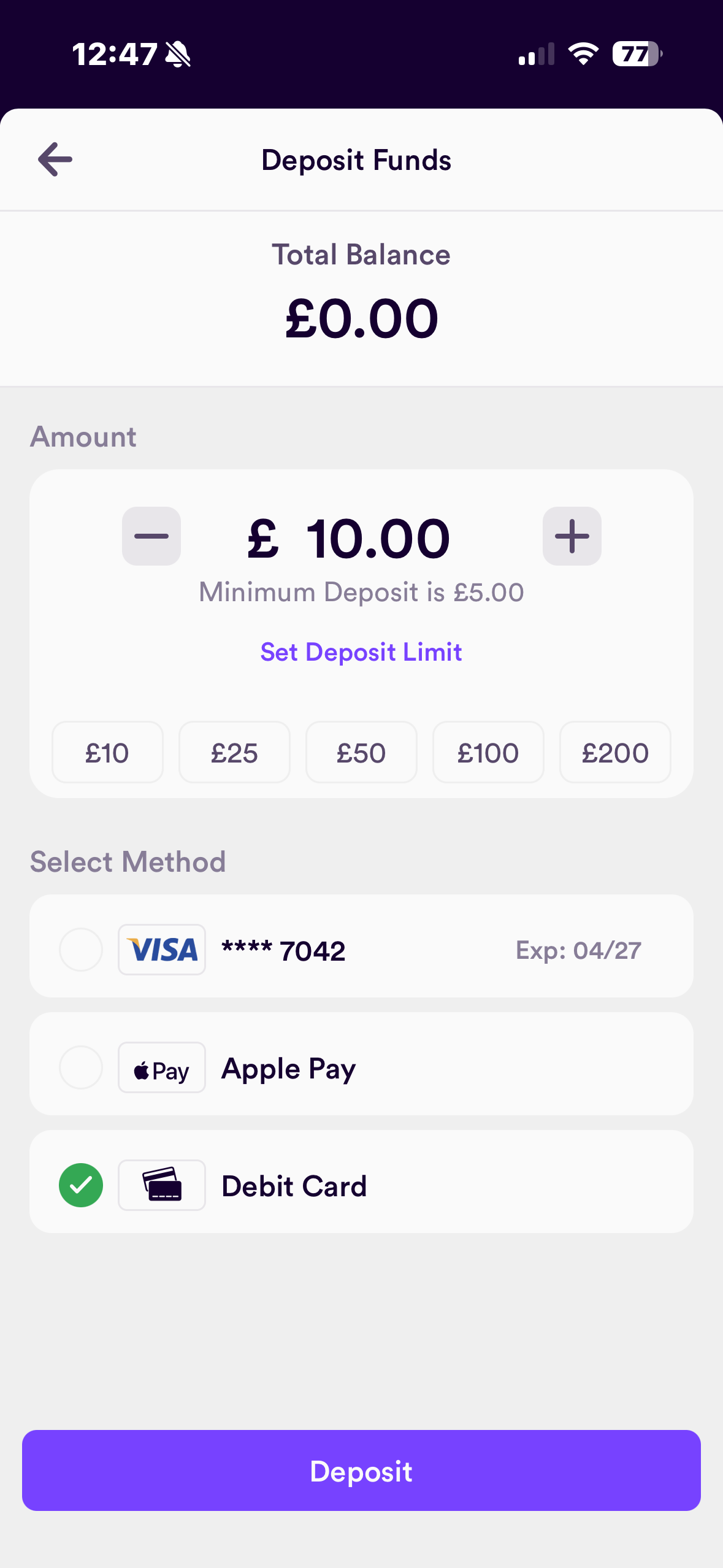 Dabble Deposit 3