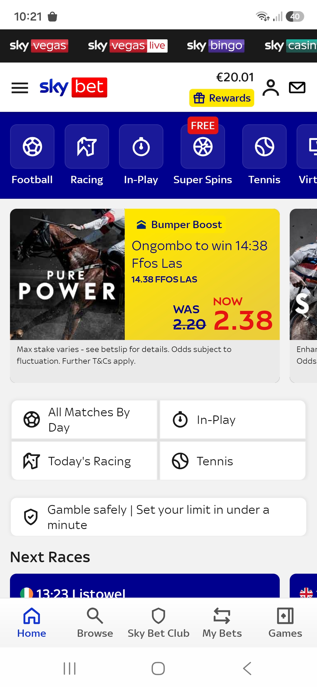 Sky Bet withdrawal process