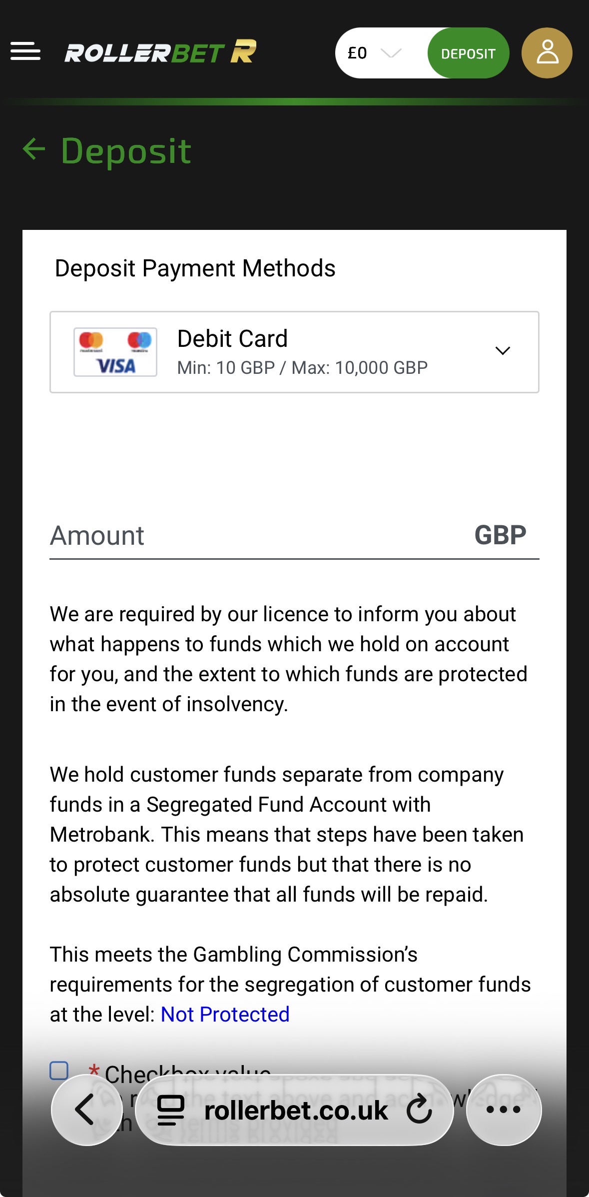 Rollerbet Deposit 2