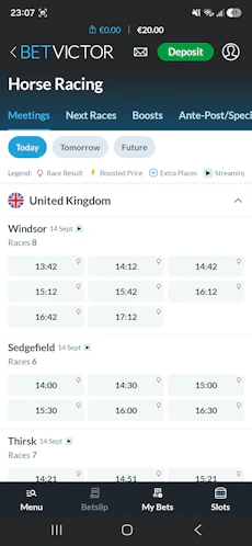 BetVictor horse racing