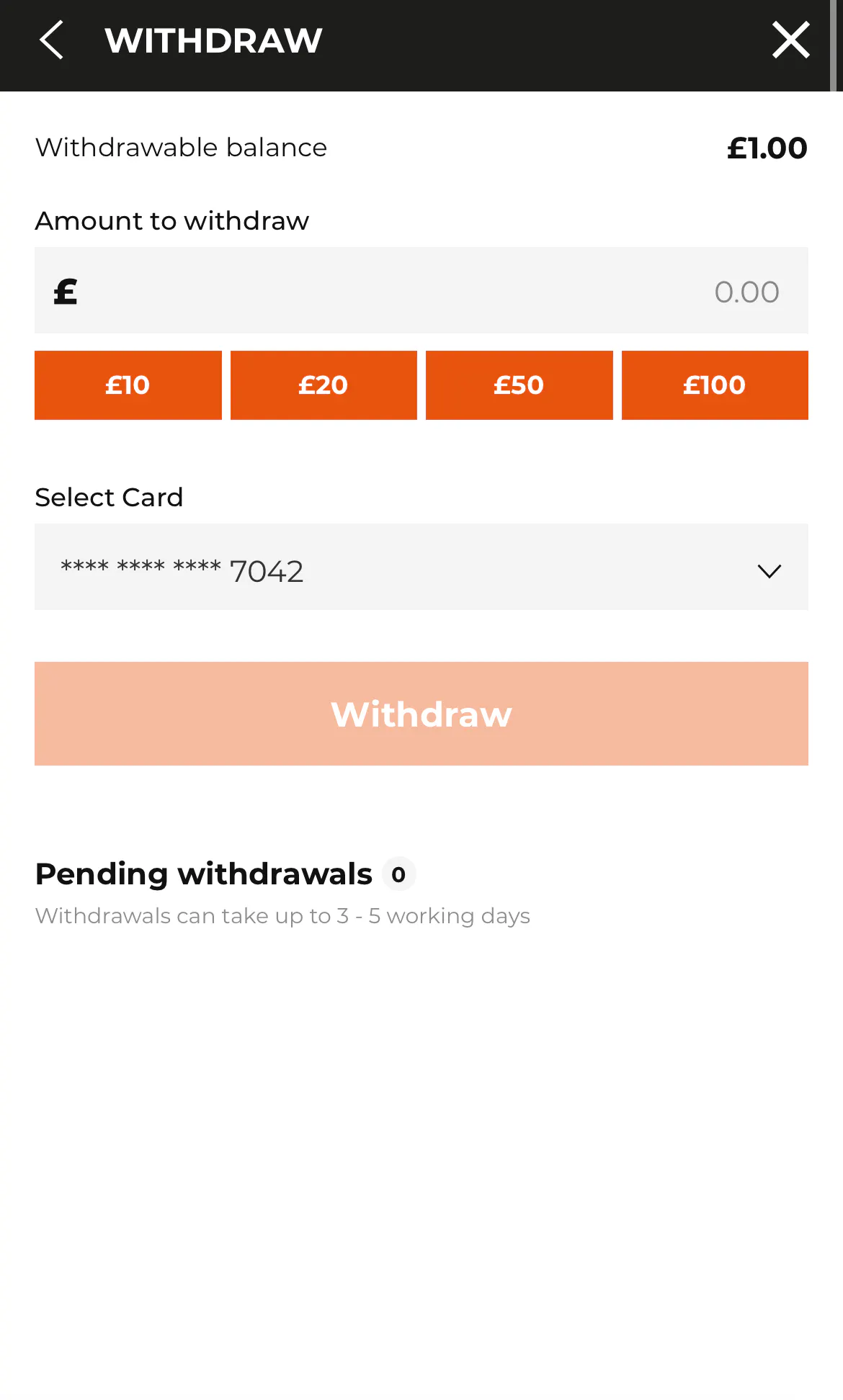 AK Bets - Withdrawal