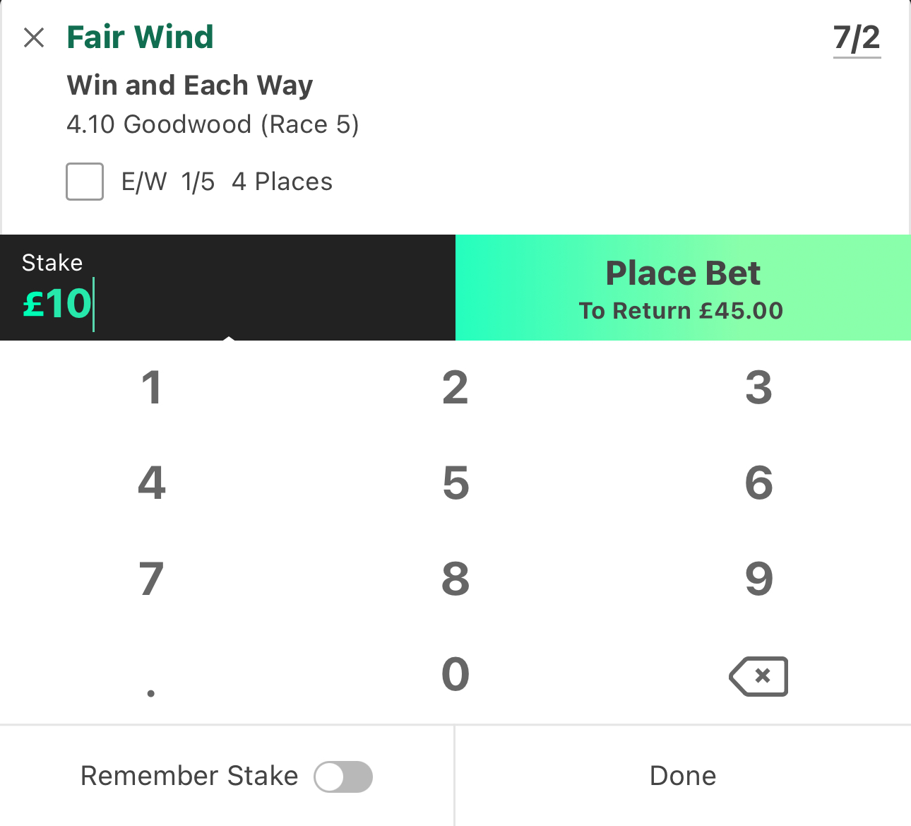 Bet365 Qualifying Bet