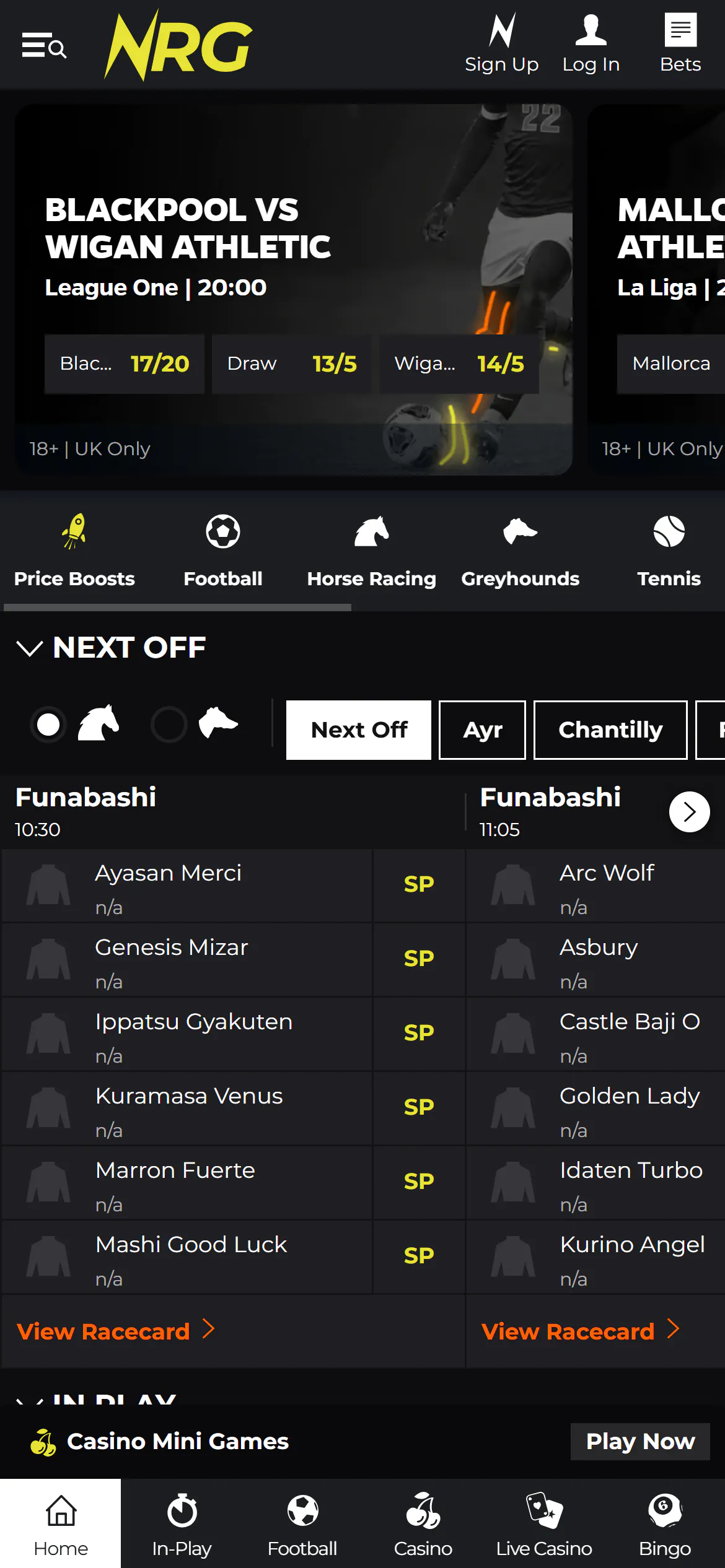 NRG BET Sportsbook