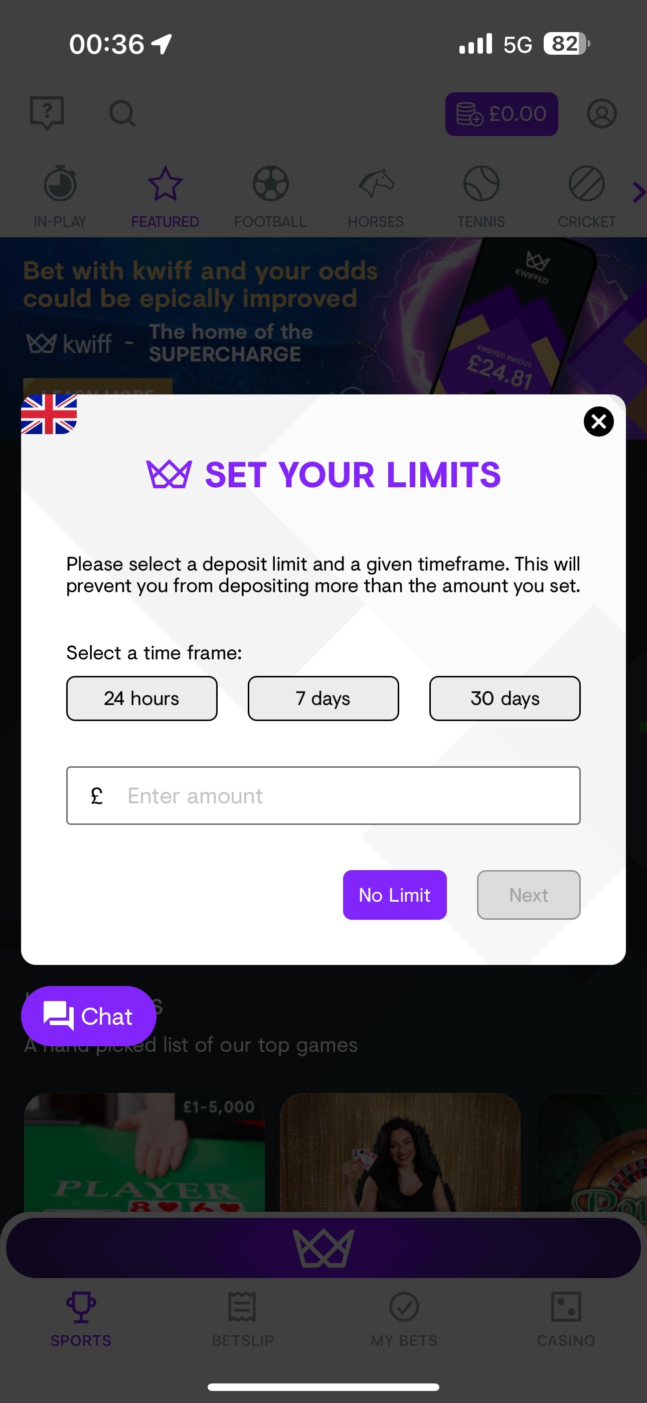Kwiff sign-up 4