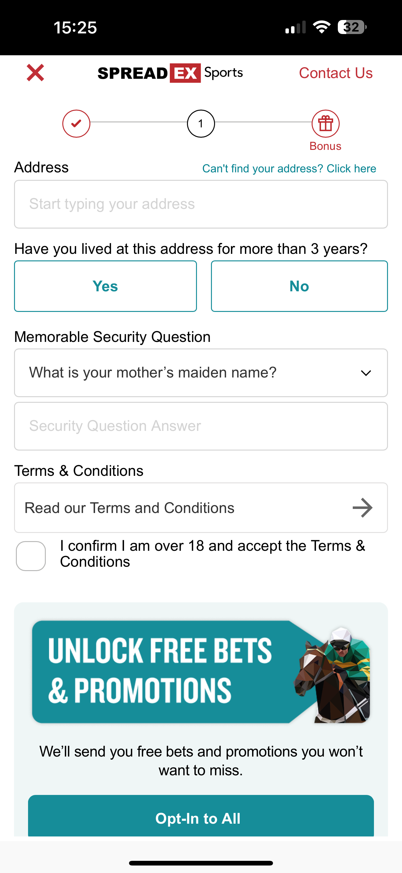 Spreadex Mobile Signup 3