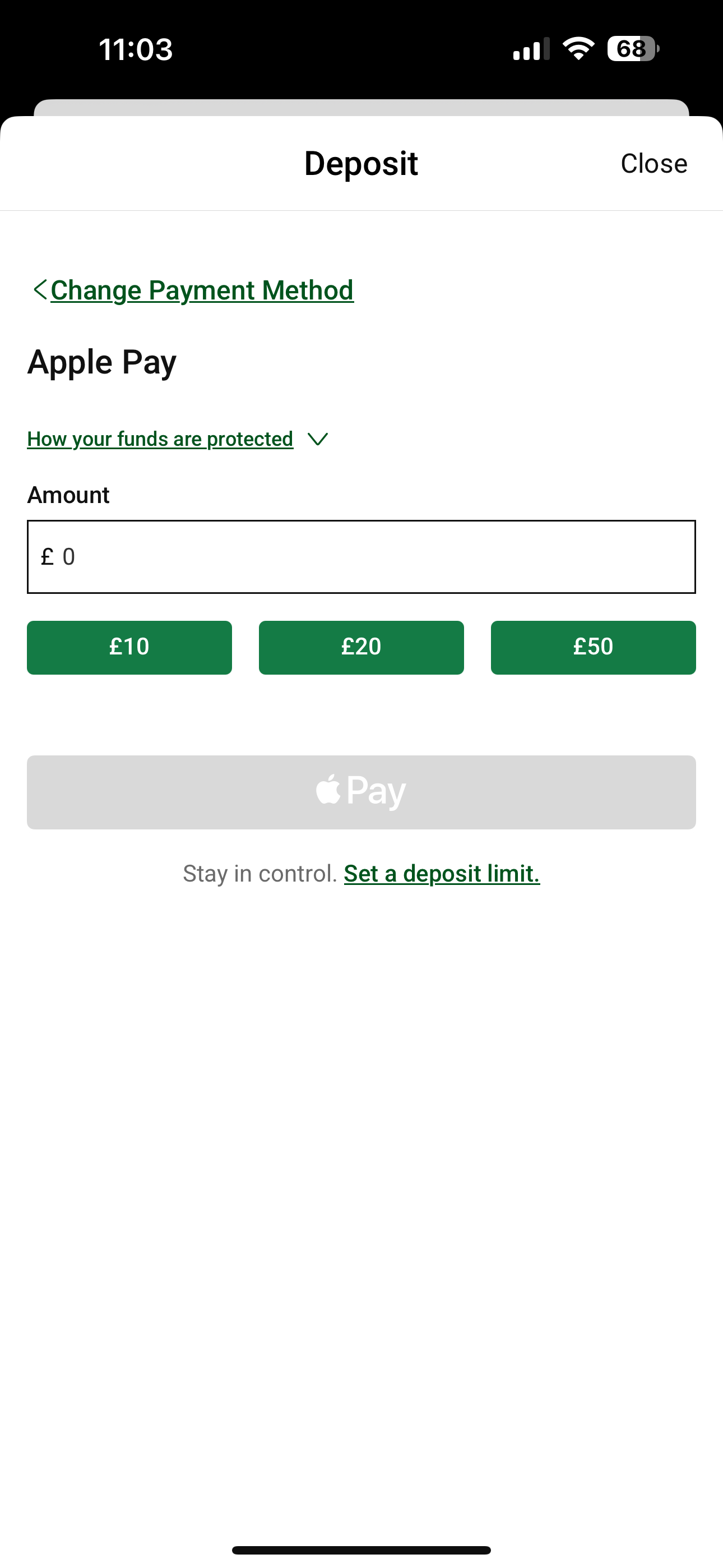 Unibet Apple Pay