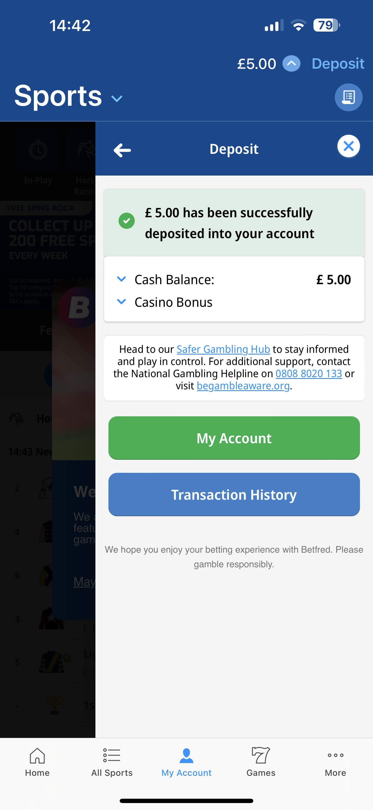 Betfred deposit 4