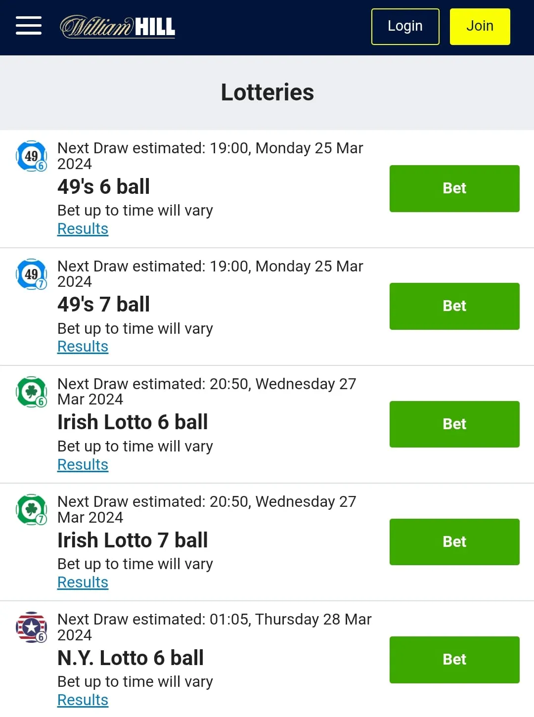 William Hill lotto