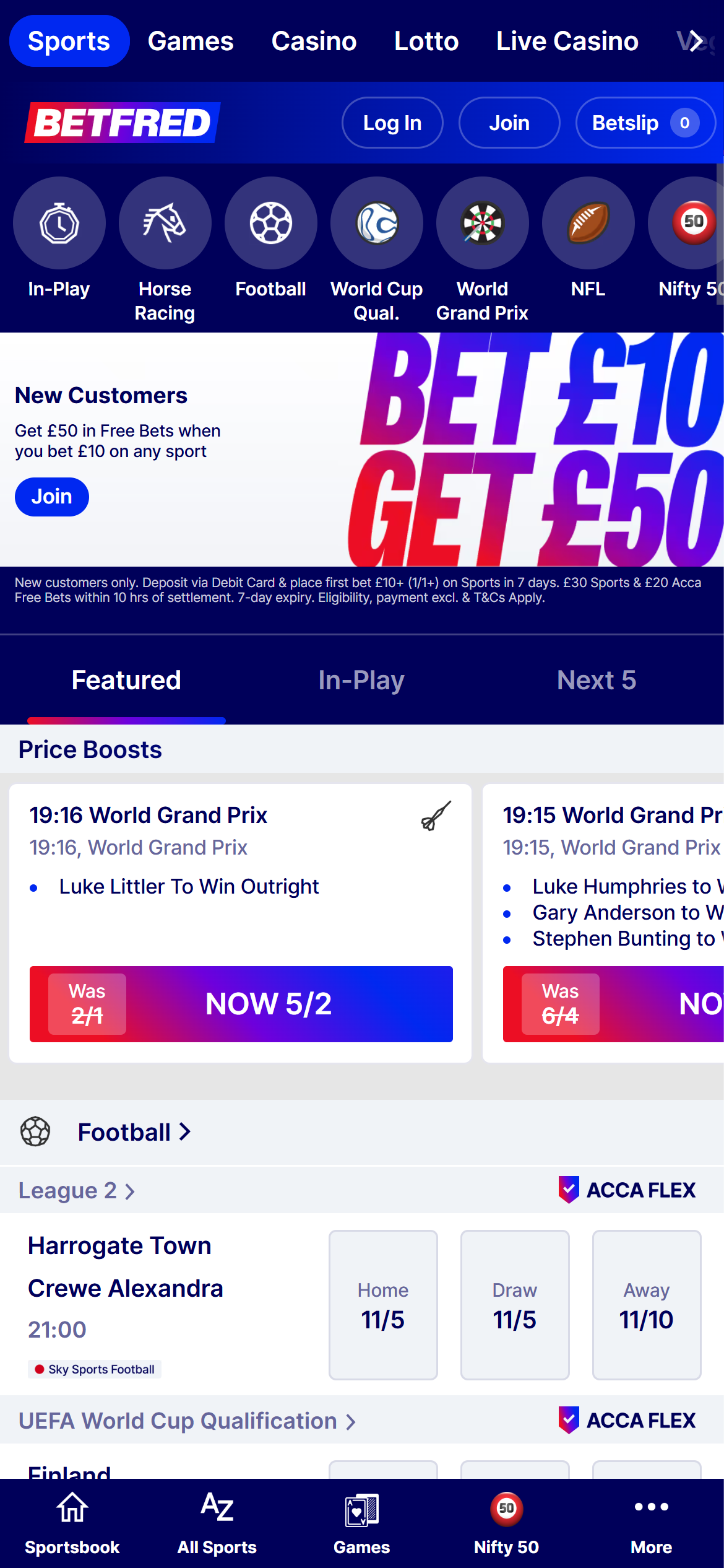 Betfred home