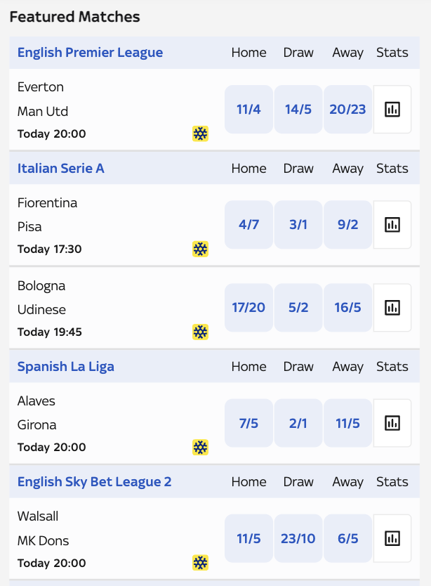 Sky Bet Sportsbook