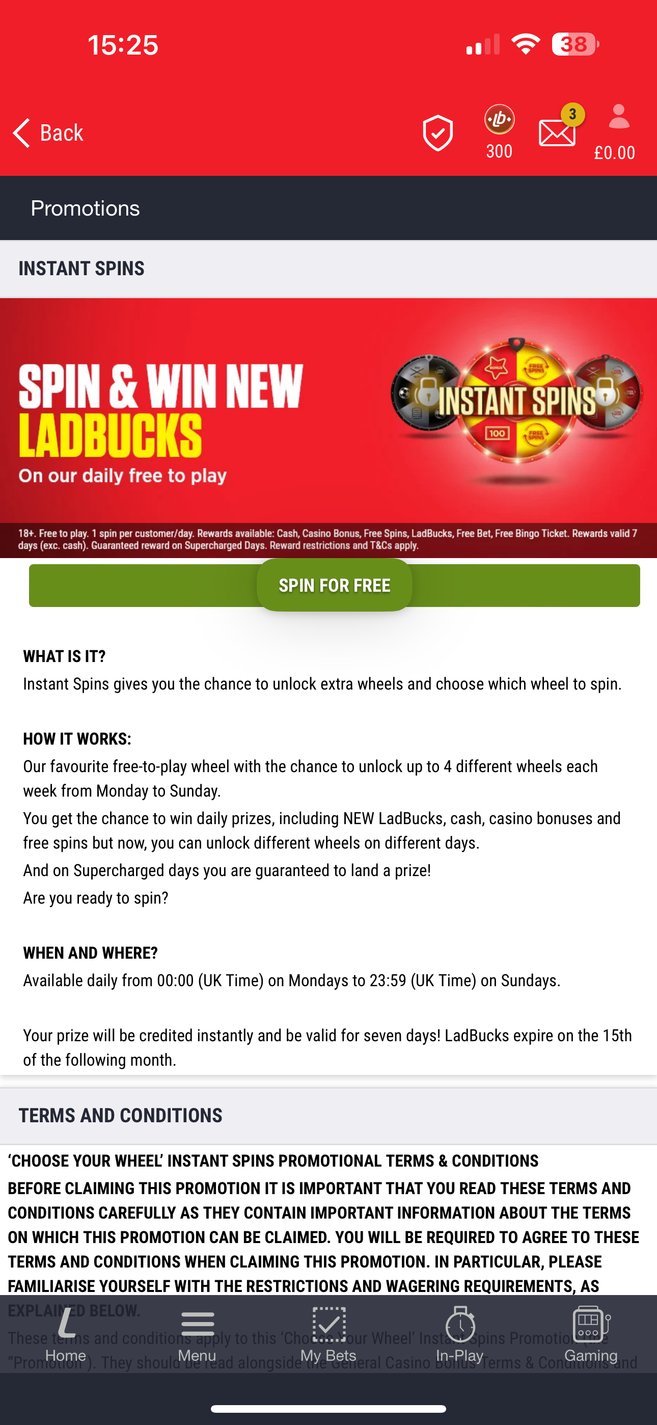 Ladbrokes Instant Spins 2