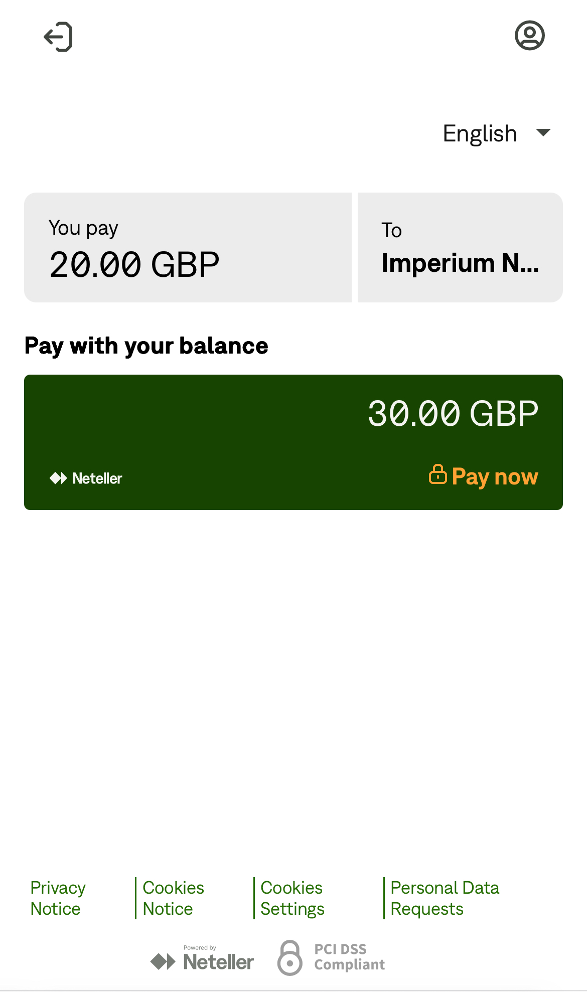 Neteller Step 2