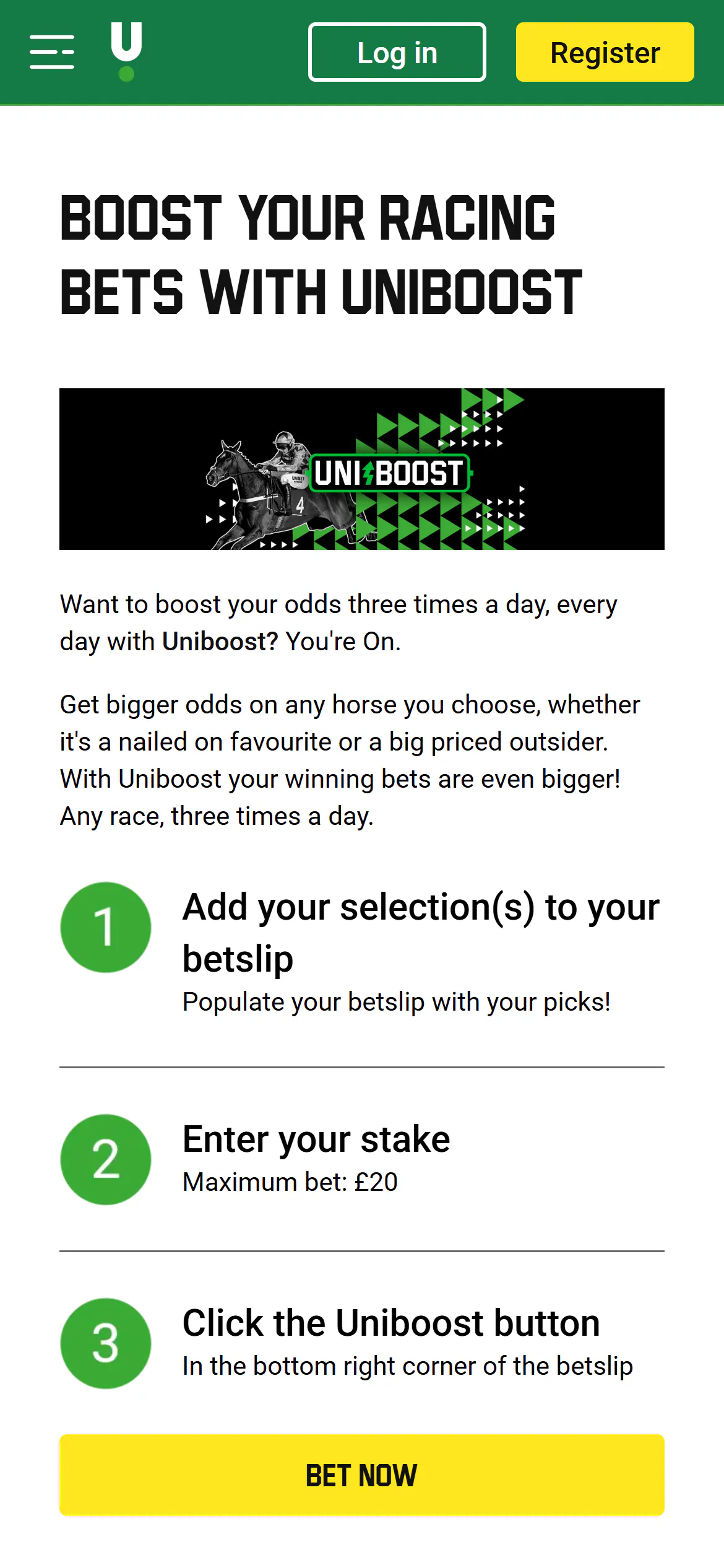 Unibet Uniboost