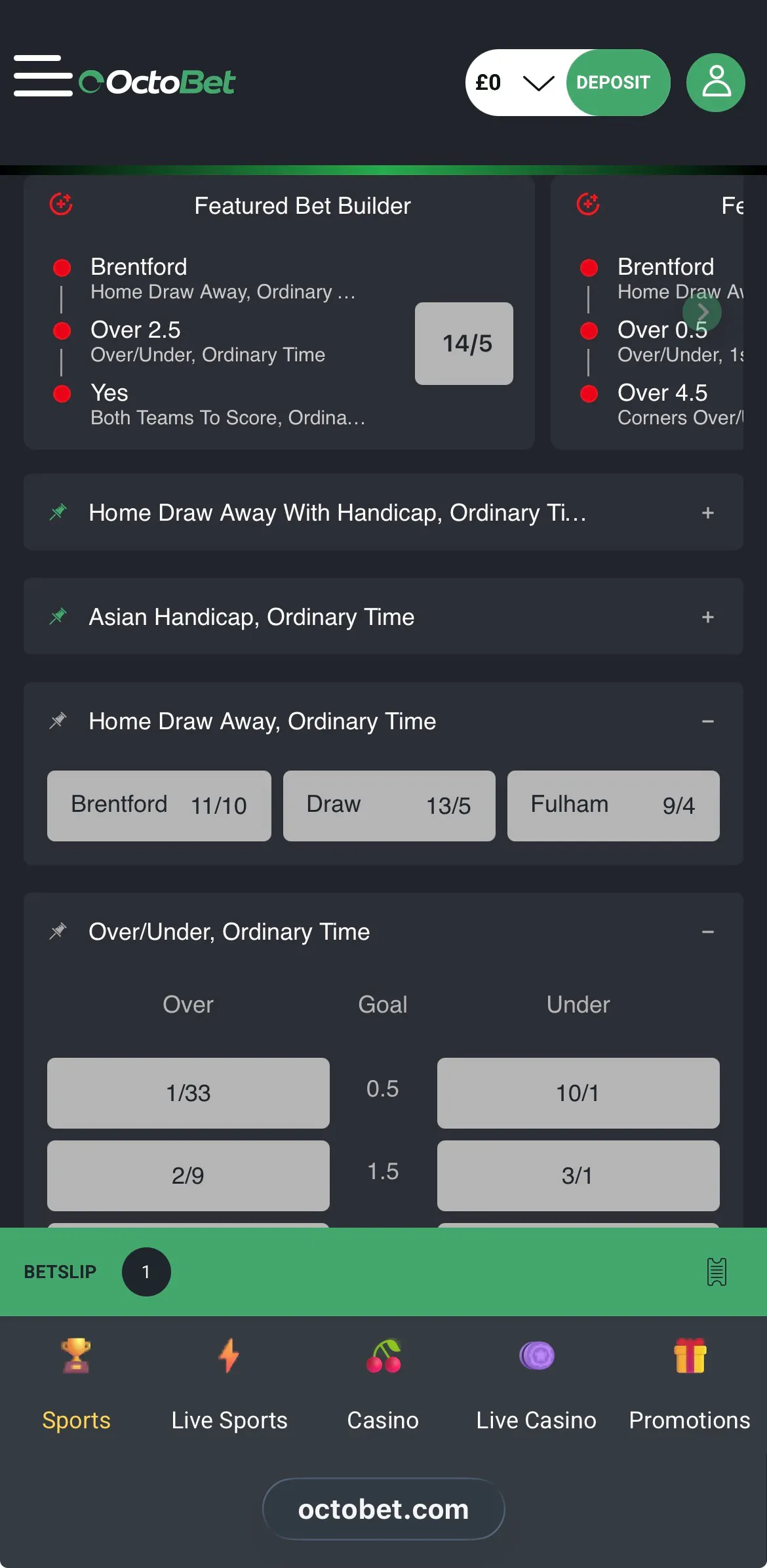 Octobet Football 3