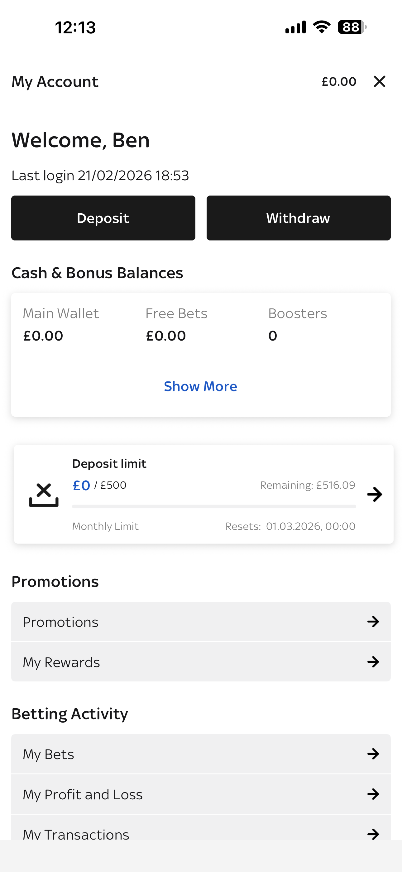 Profile Sky Bet