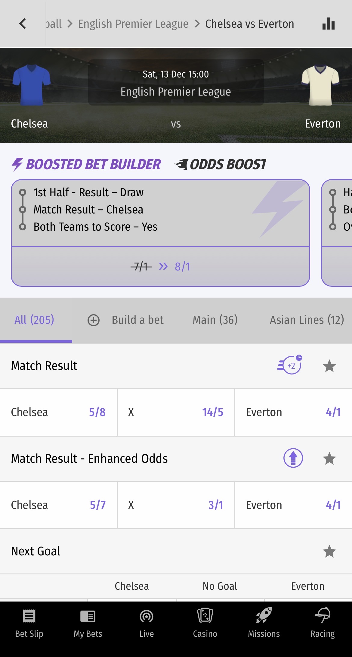 hollywoodbets sports deep markets