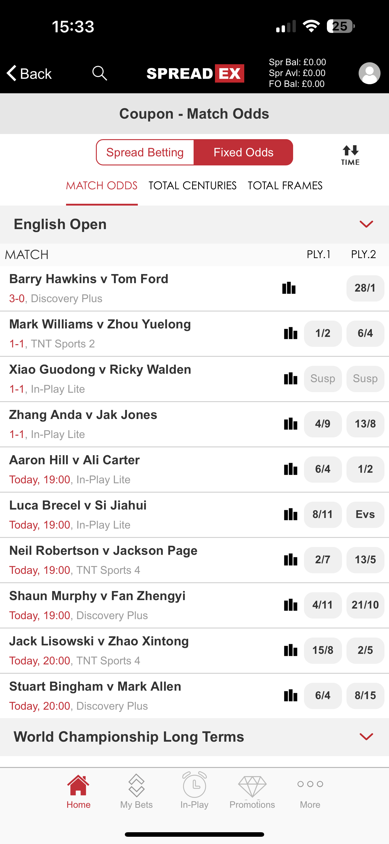 SpreadEx Snooker