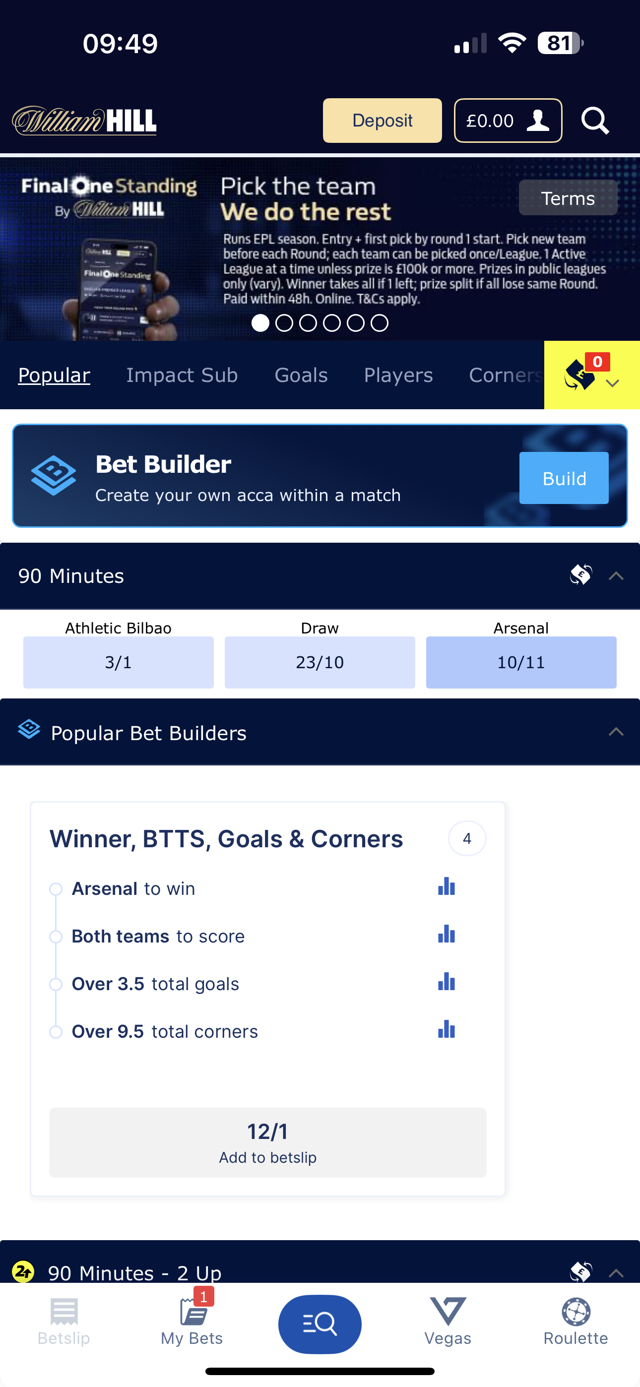 William Hill Football