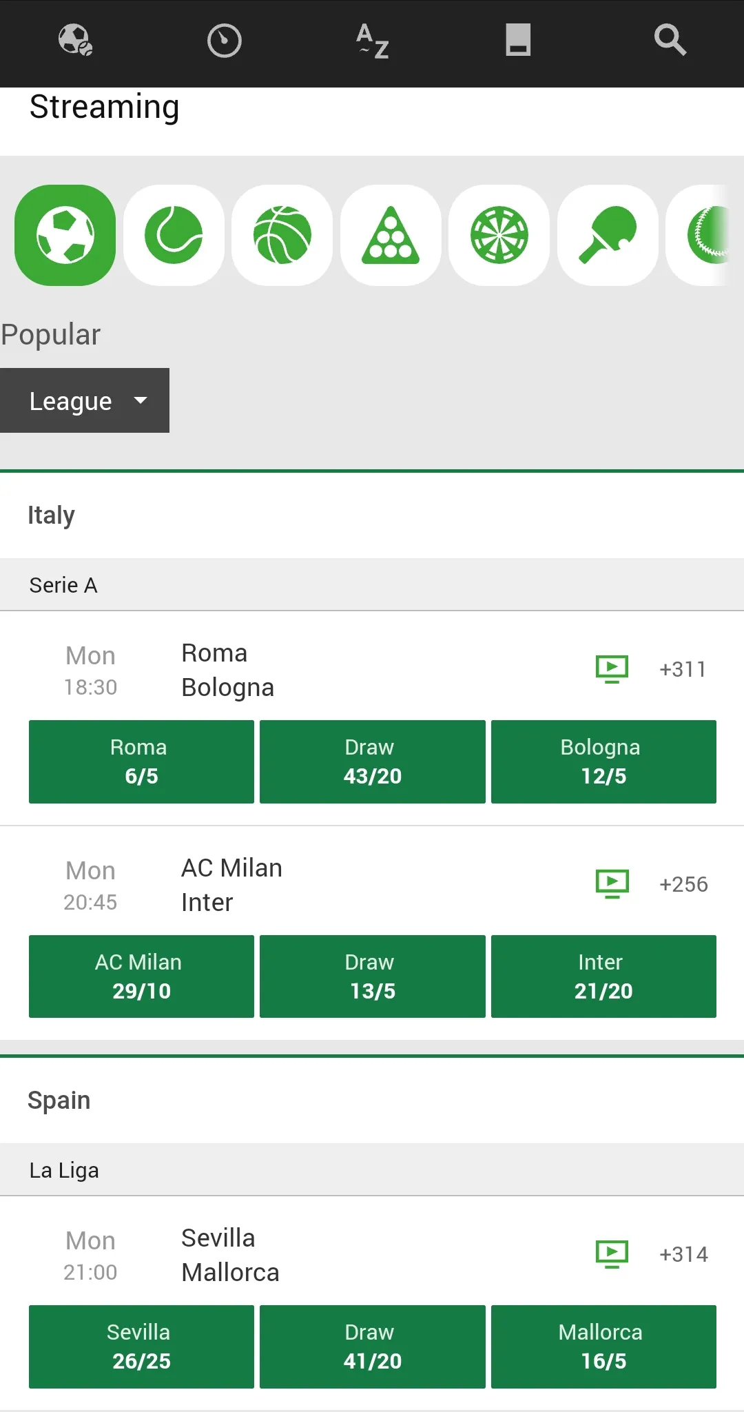 Unibet Streaming