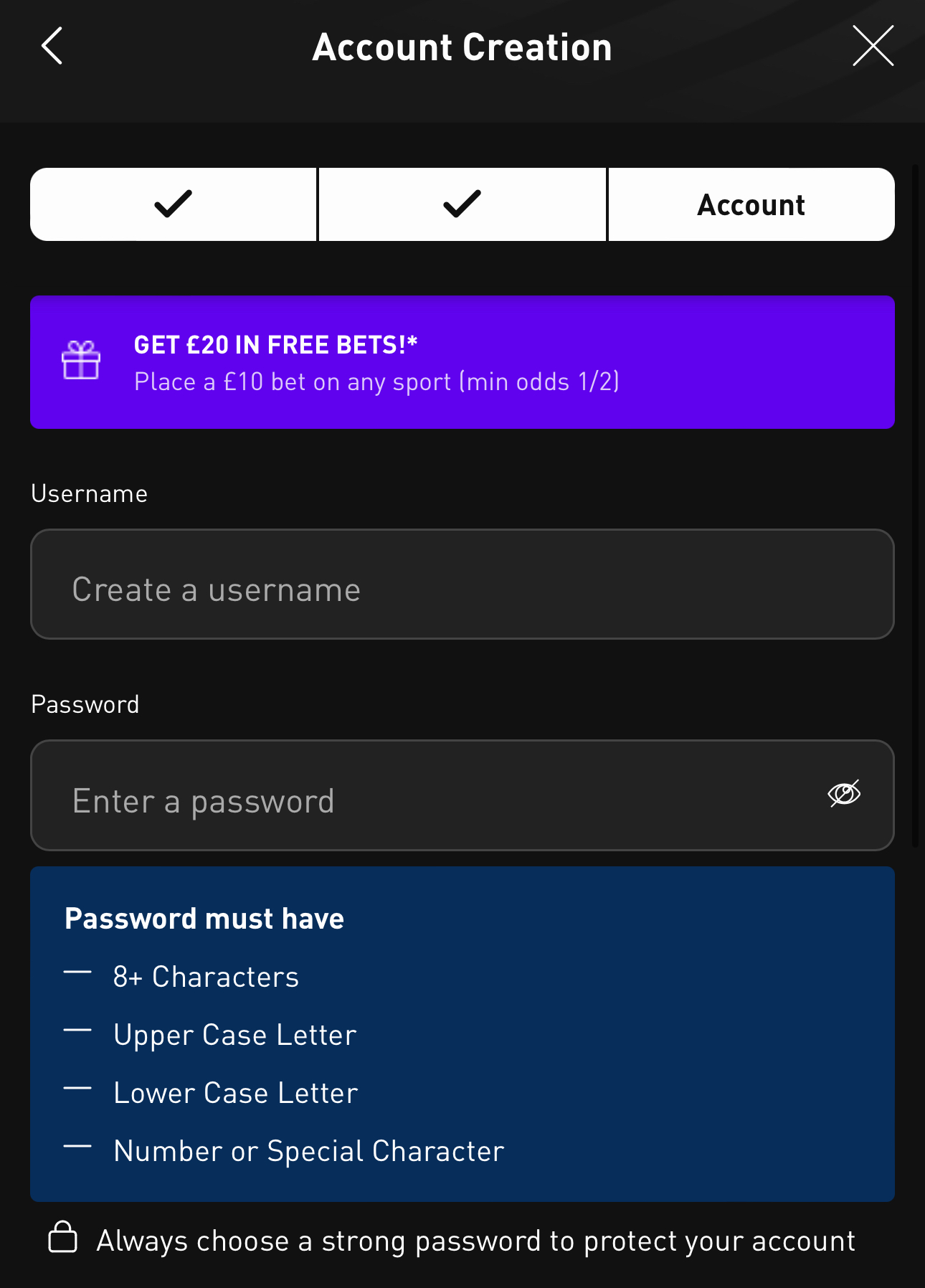 LiveScore Signup 3
