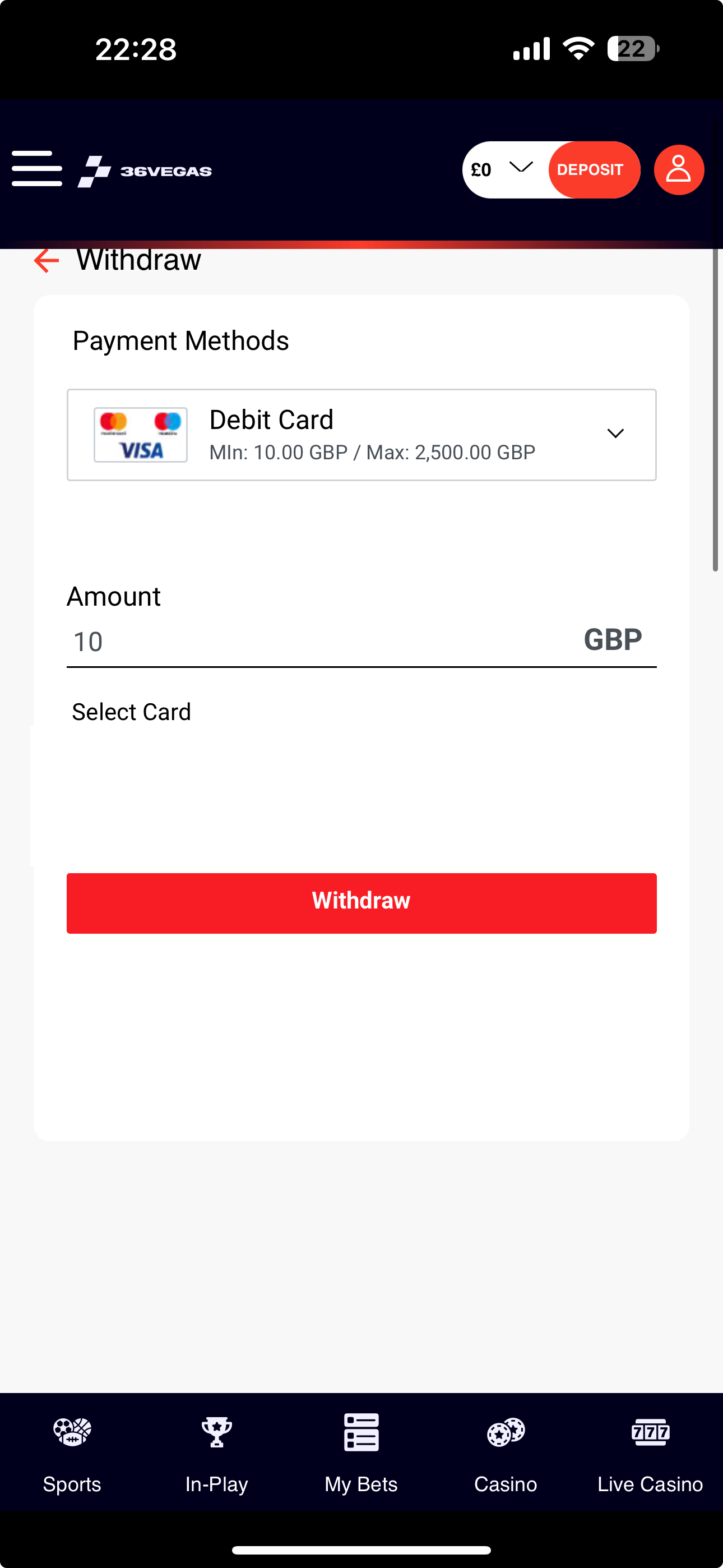 36Vegas Withdraw 1