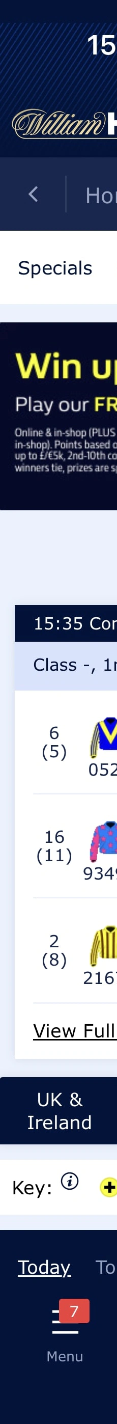 William Hill App Horse Racing