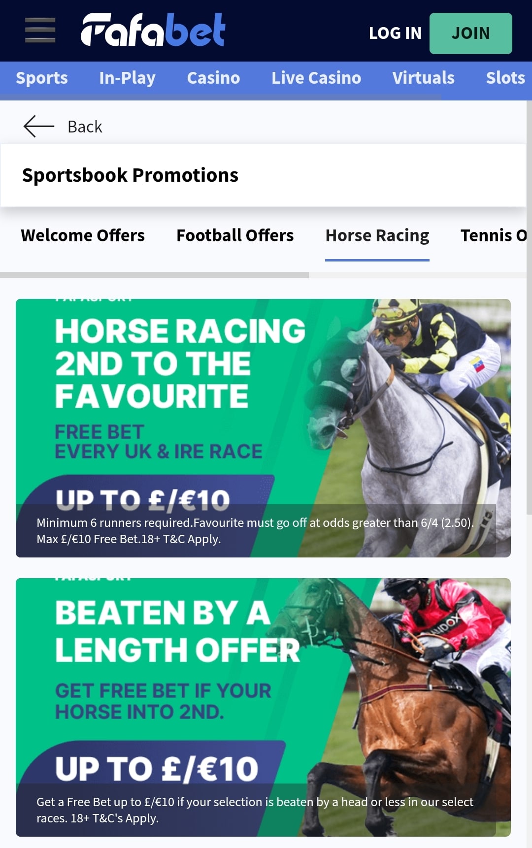 Fafabet Promotions
