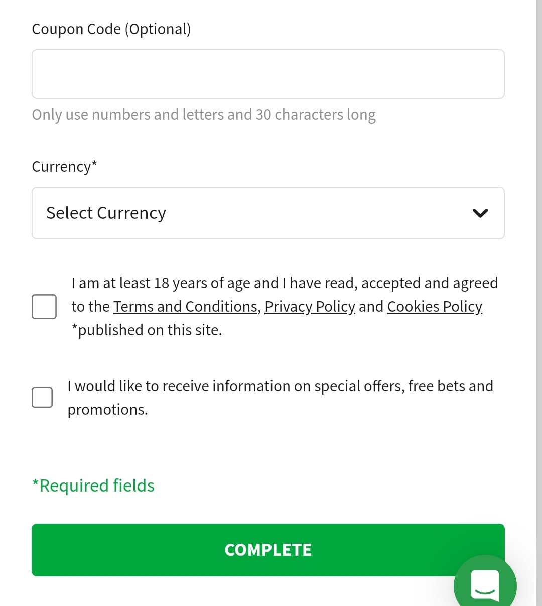 QuinnBet Registration 3