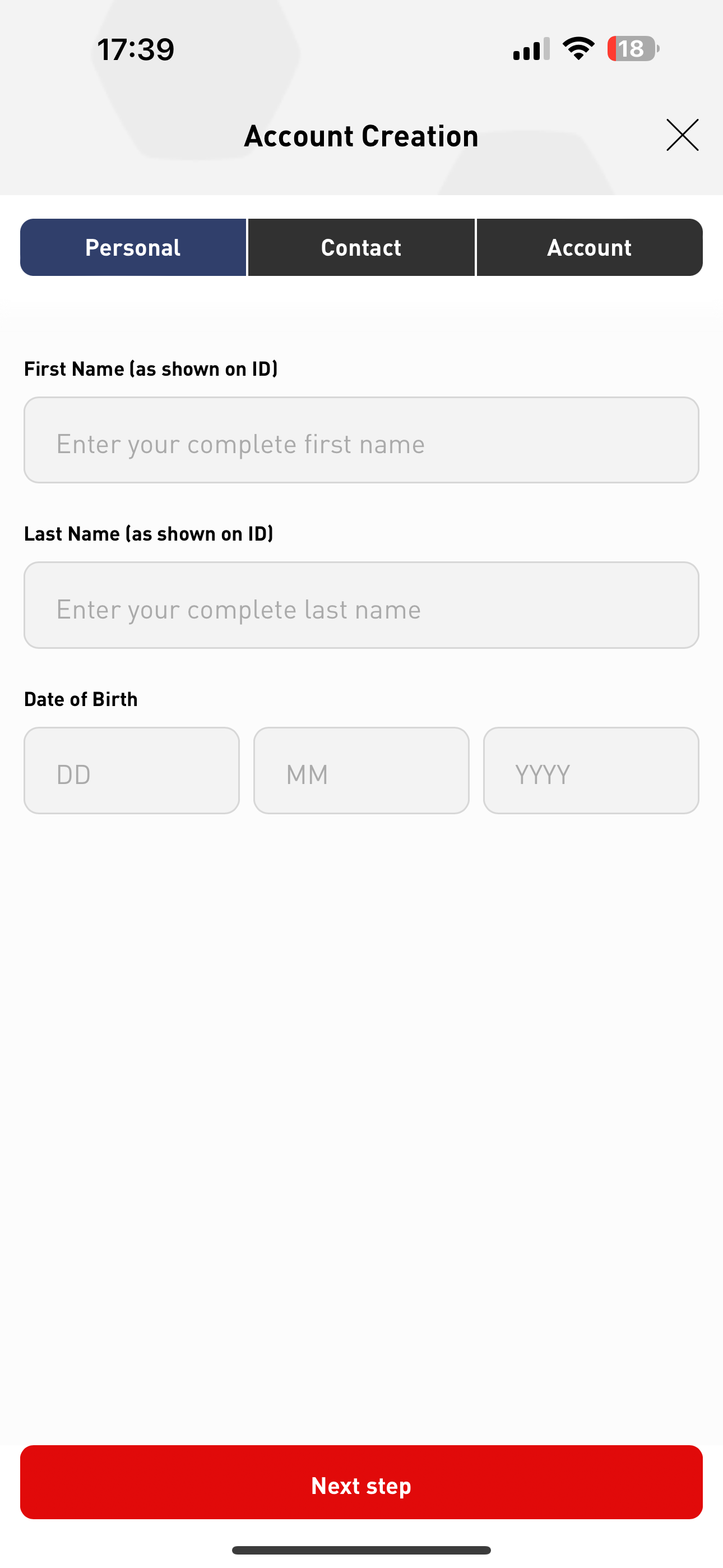 Virgin Bet Signup 1