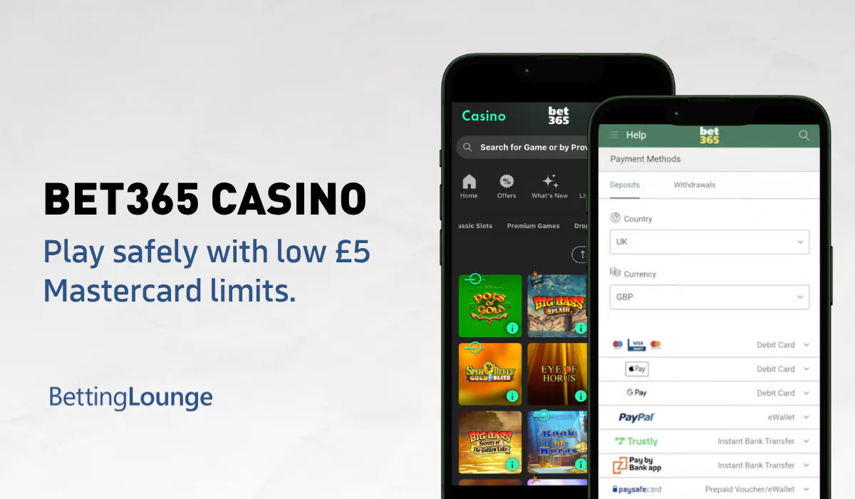 Mastercard at bet365 casino