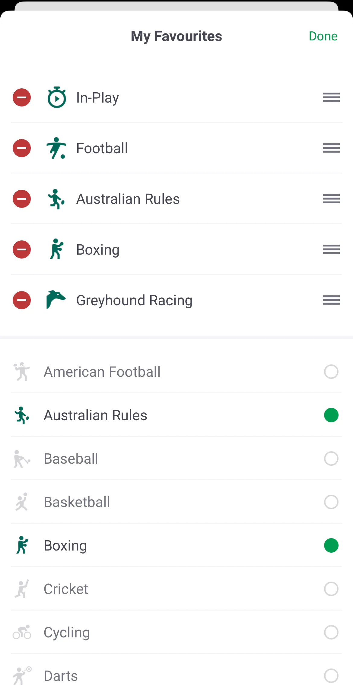 Paddy Power Customise Sports Betting
