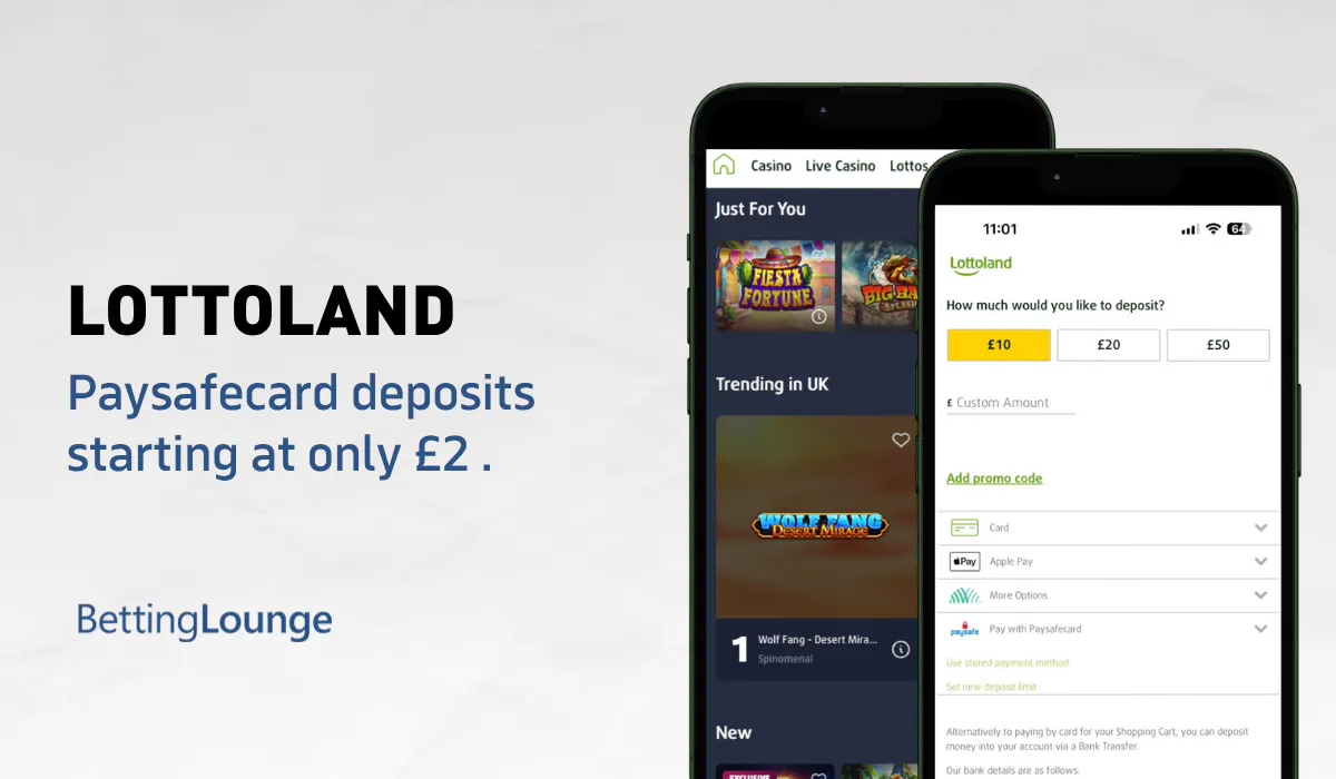 Paysafecard at Lottoland 