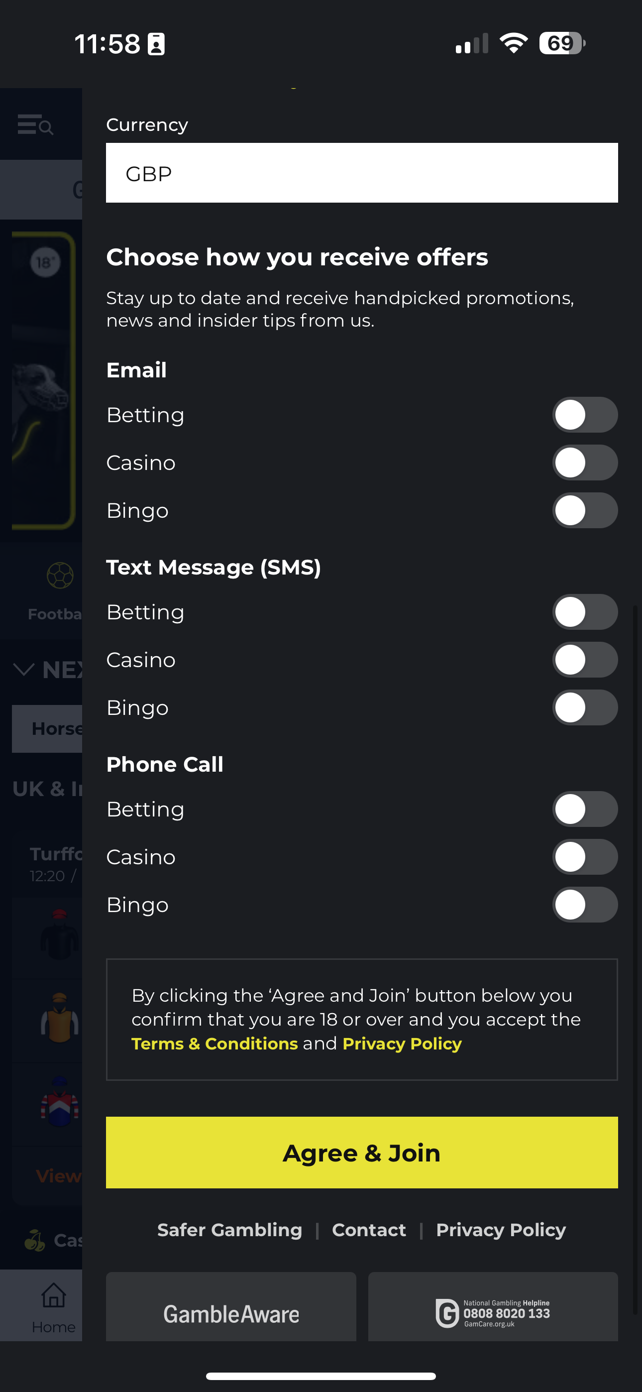 NRG Bet Sign Up 4