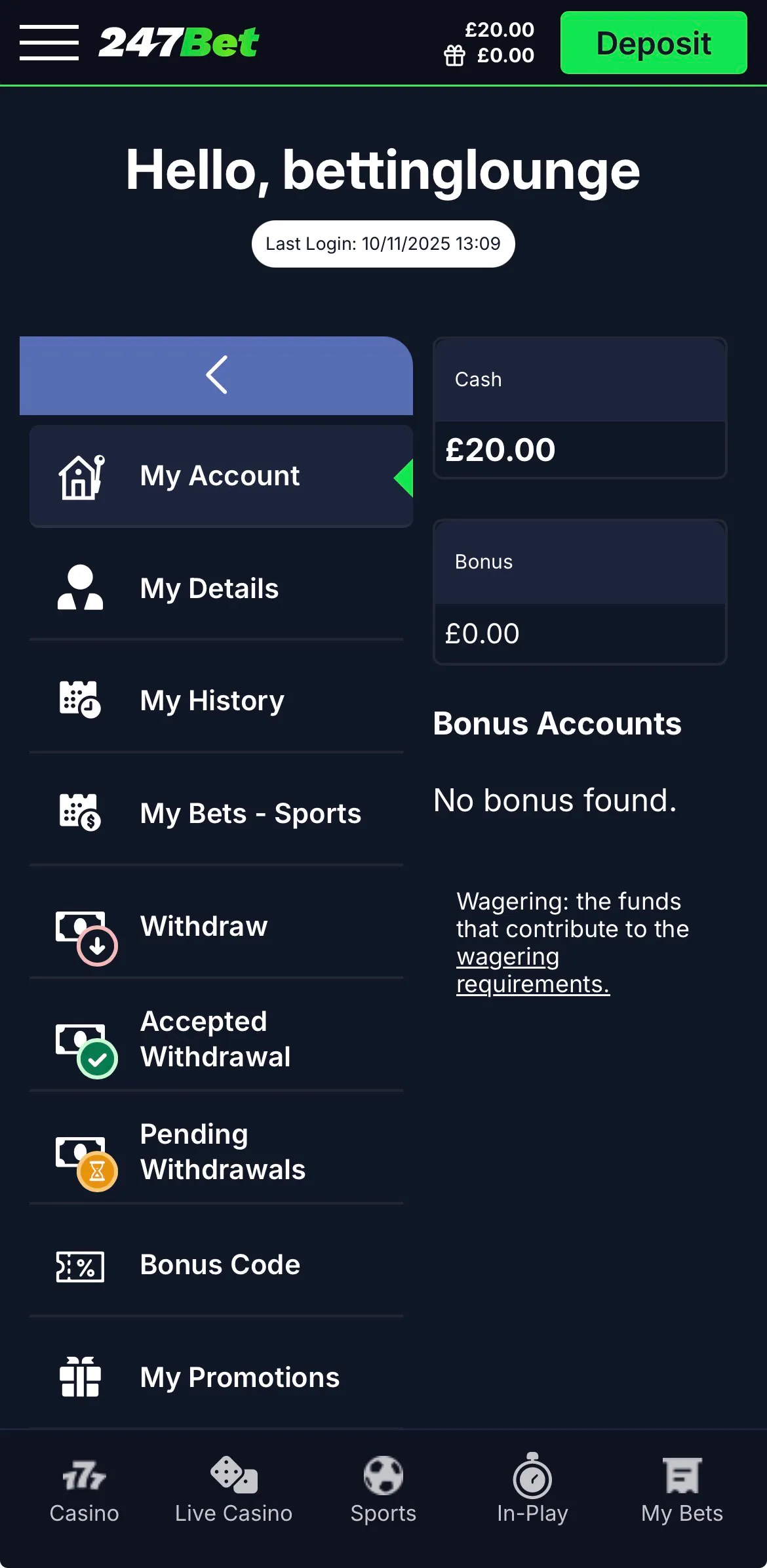 247bet app withdrawal main menu