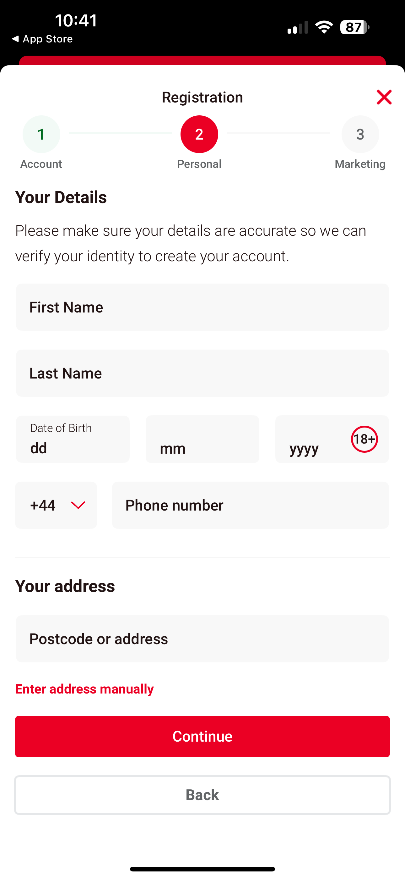 Tote Sign up 2
