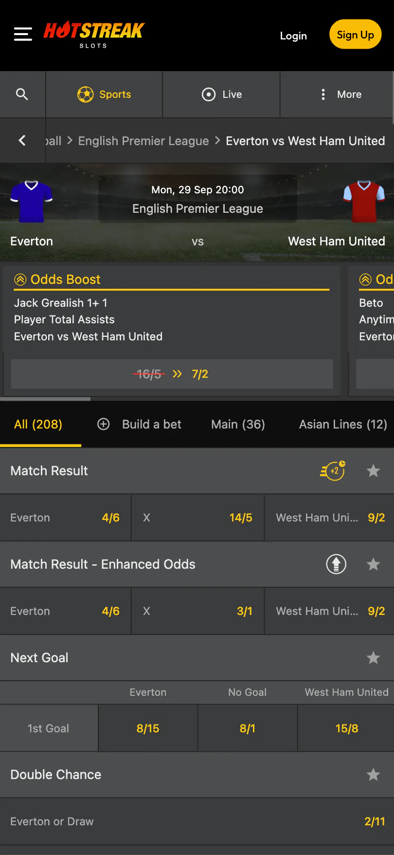 Hotstreak Casino Football