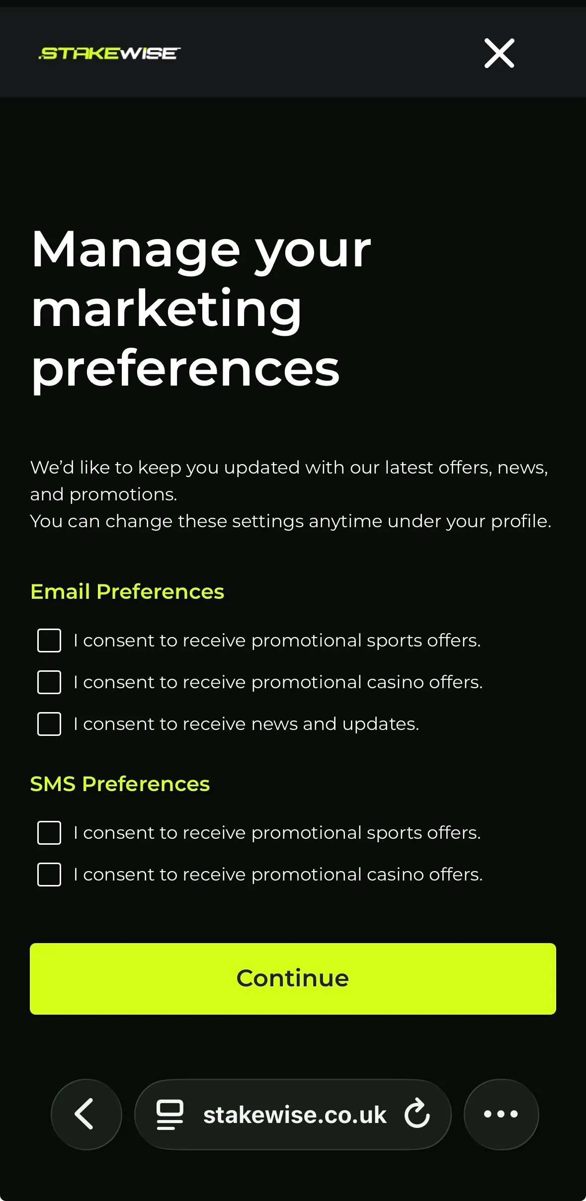 StakeWise Sign Up  4